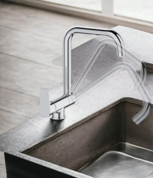 Miscelatore per cucina sottofinestra abbattibile - 3