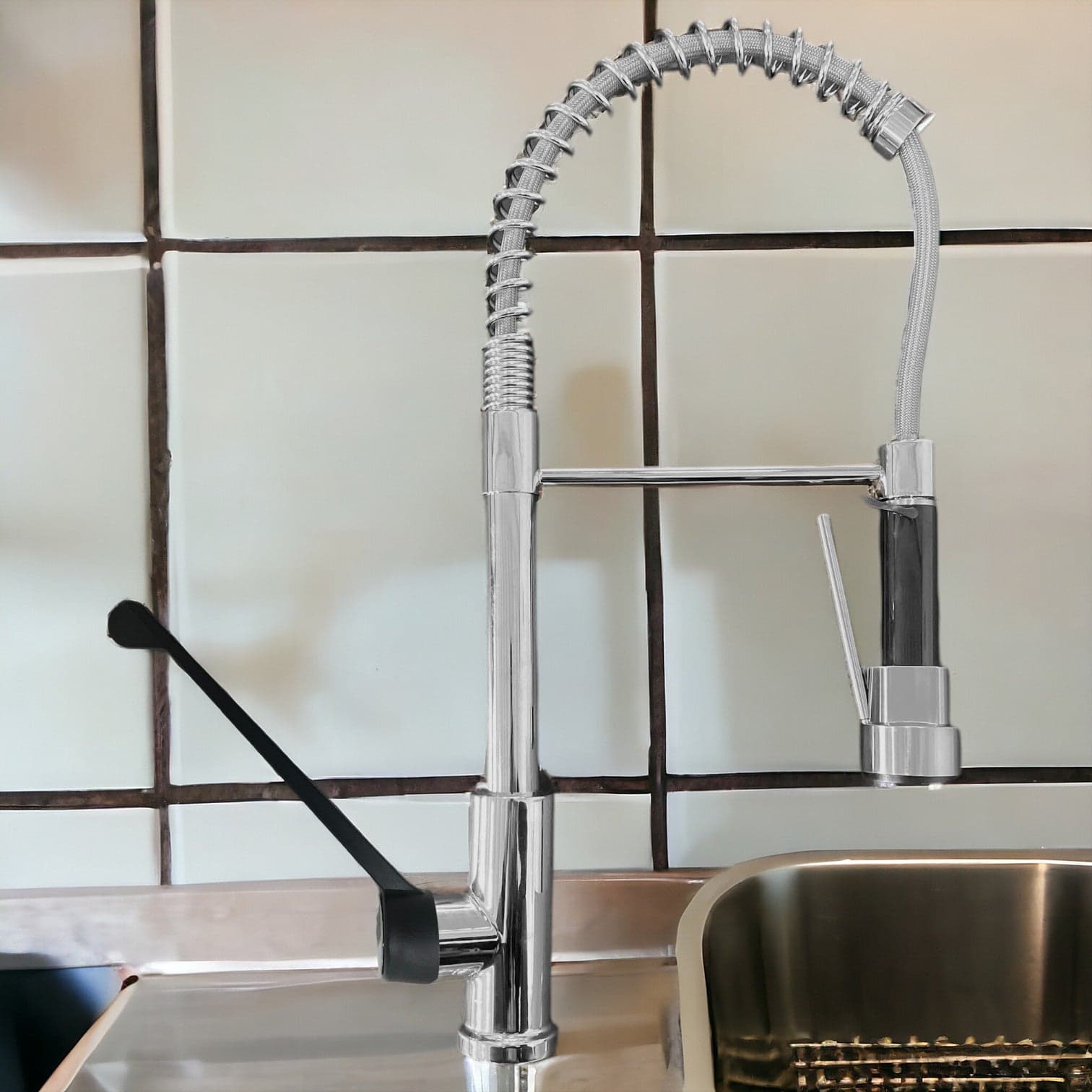 Miscelatore per cucina industriale bar/ristorante con doccia in Rubinetti per lavelli da cucina BagnoClic.it - Pregnana Milanese, commercioVirtuoso.it