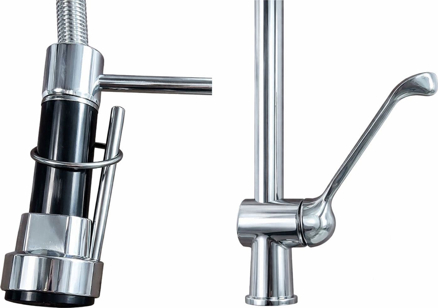 Rubinetto cucina industriale 50 cm in ottone con leva clinica e doccetta professionale in Rubinetti per lavelli da cucina BagnoClic.it - Pregnana Milanese, commercioVirtuoso.it