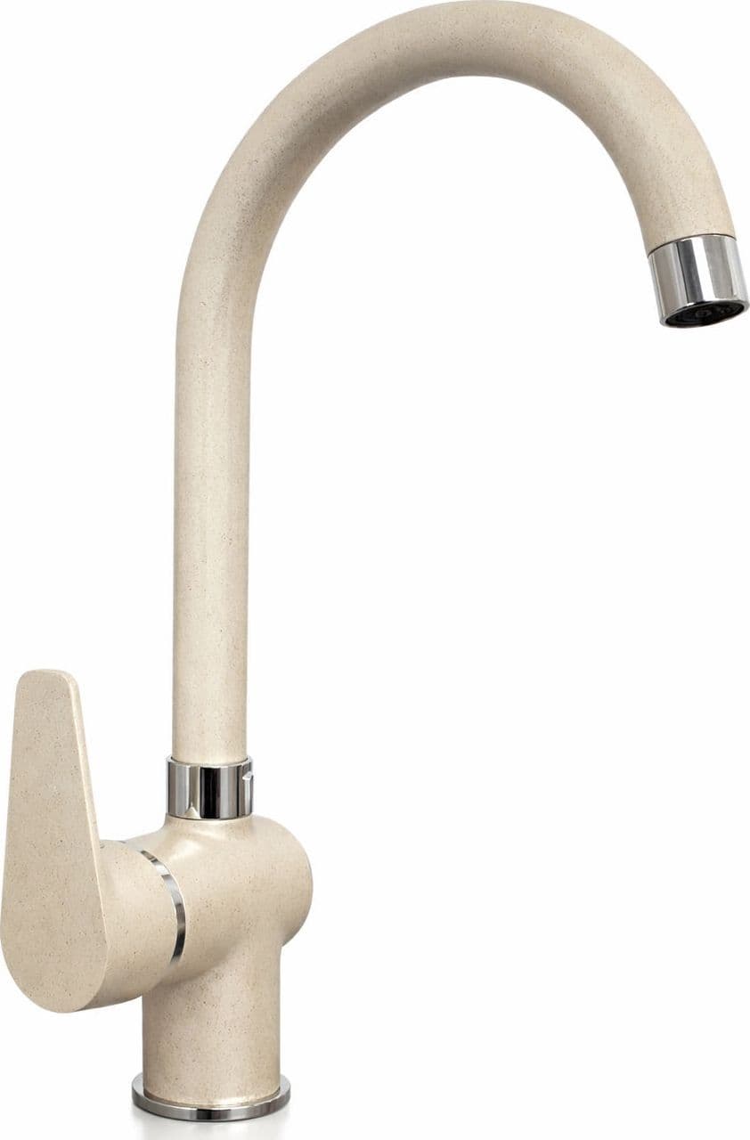 Miscelatore per cucina, canna girevole ad ombrello, finitura avena in Rubinetti per lavelli da cucina BagnoClic.it - Pregnana Milanese, commercioVirtuoso.it