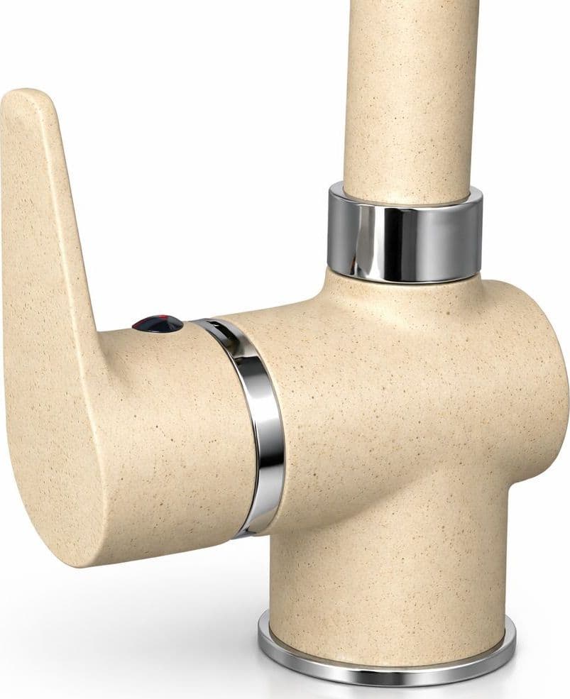 Miscelatore per cucina, canna girevole ad ombrello, finitura avena in Rubinetti per lavelli da cucina BagnoClic.it - Pregnana Milanese, commercioVirtuoso.it