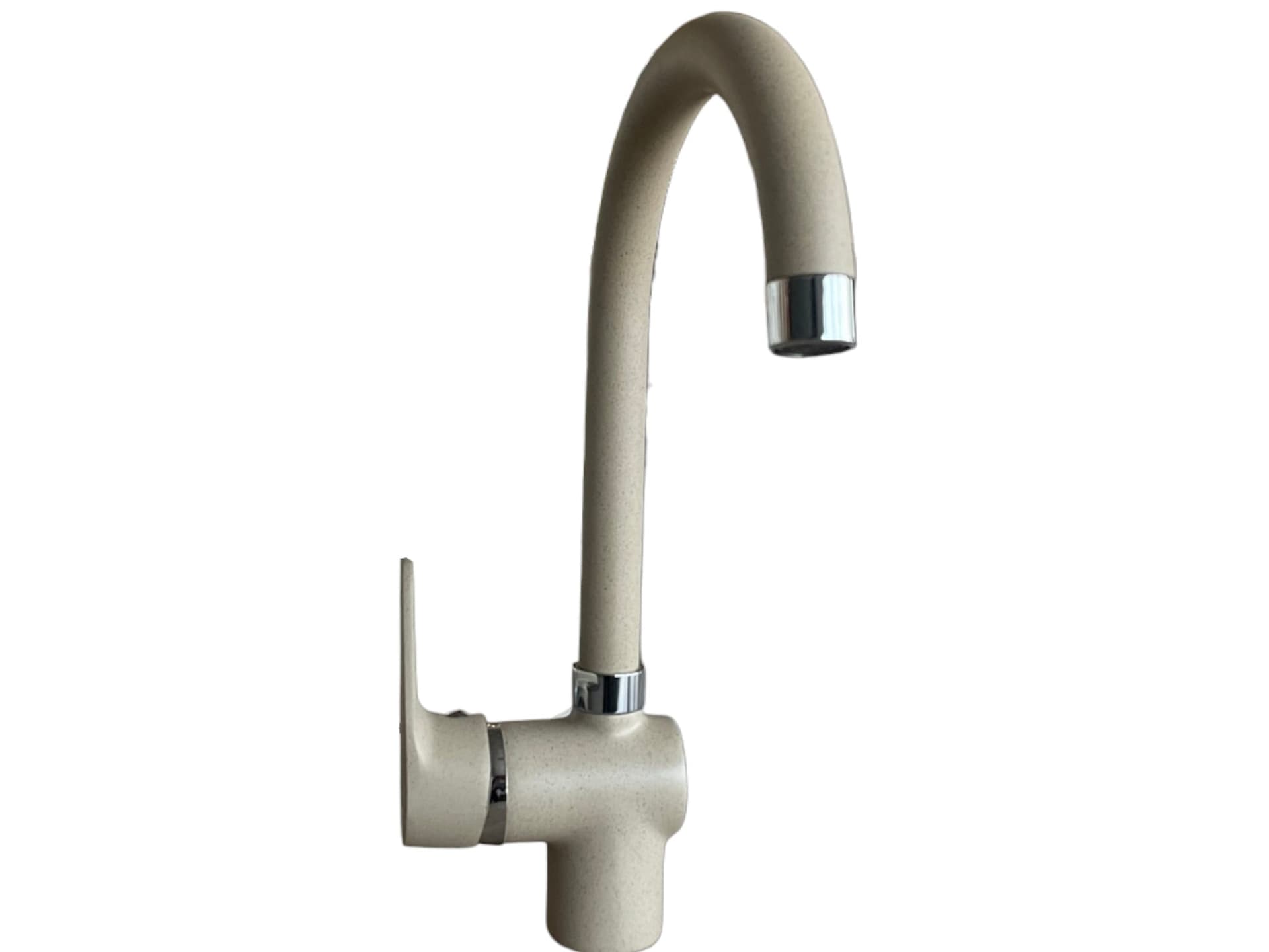 Miscelatore per cucina, canna girevole ad ombrello, finitura avena in Rubinetti per lavelli da cucina BagnoClic.it - Pregnana Milanese, commercioVirtuoso.it