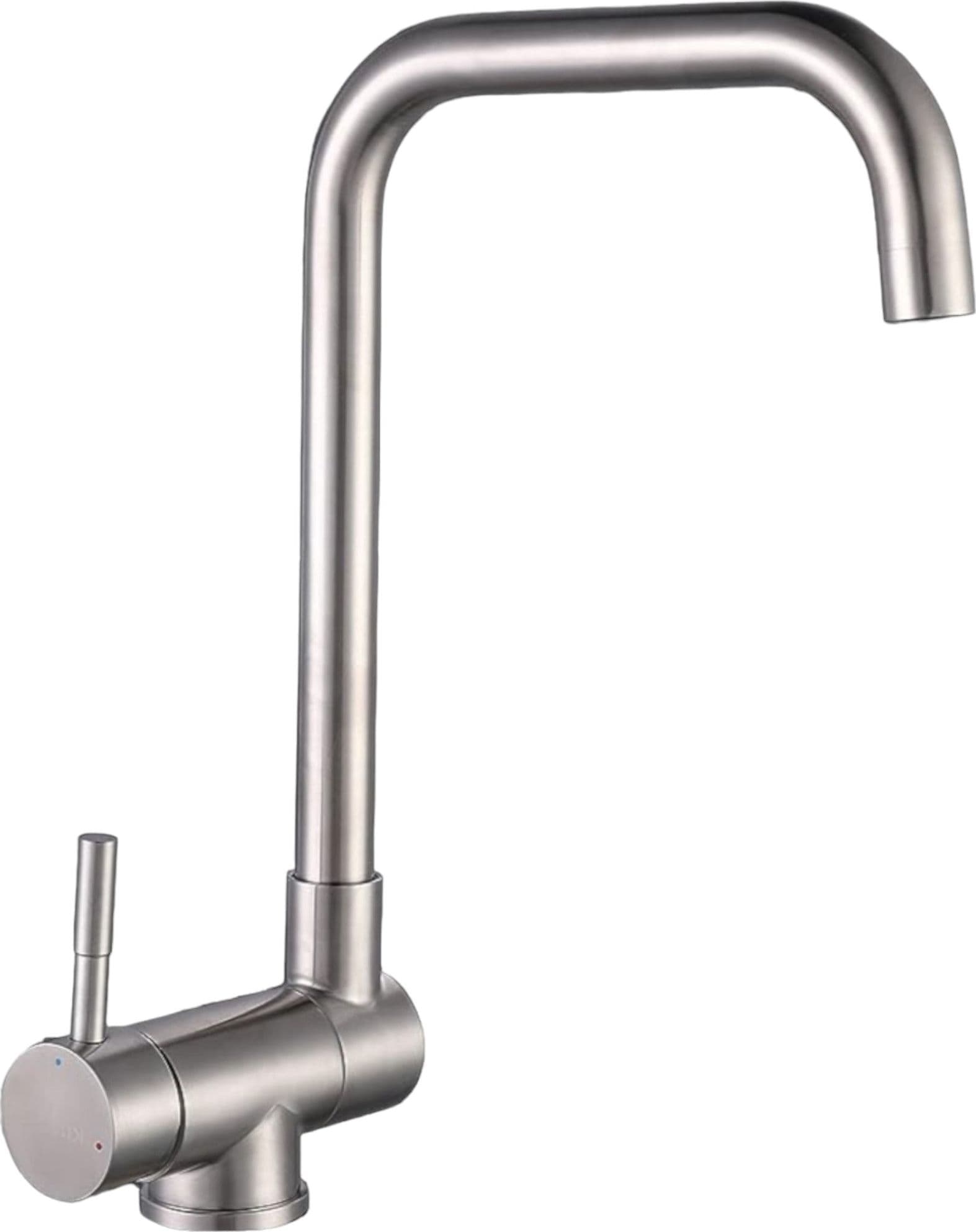 Rubinetto miscelatore per cucina abbattibile sottofinestra acciaio inox satinato/opaco - 6