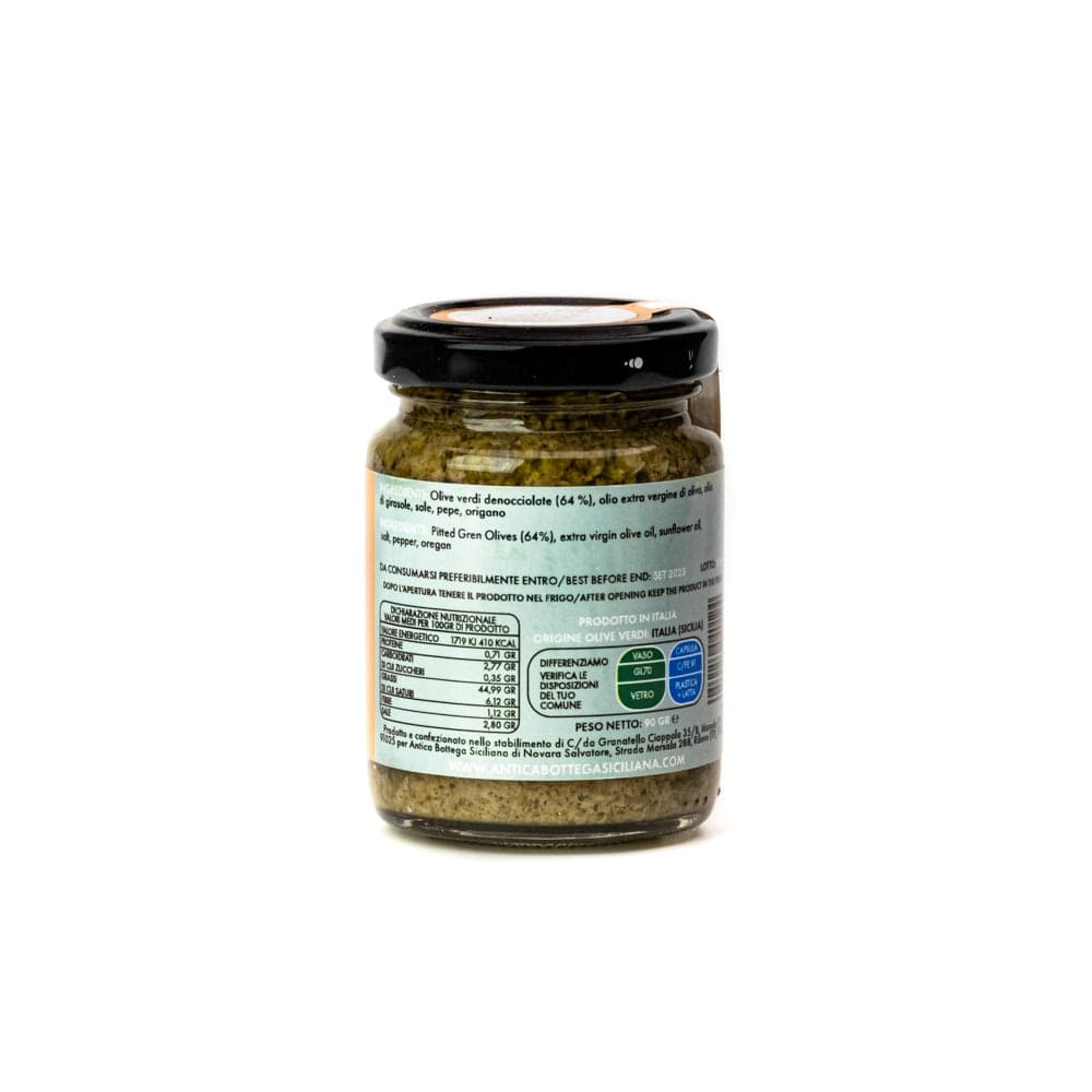 PATE' DI OLIVE VERDI in D'oliva Antica Bottega Siciliana - Misiliscemi, commercioVirtuoso.it