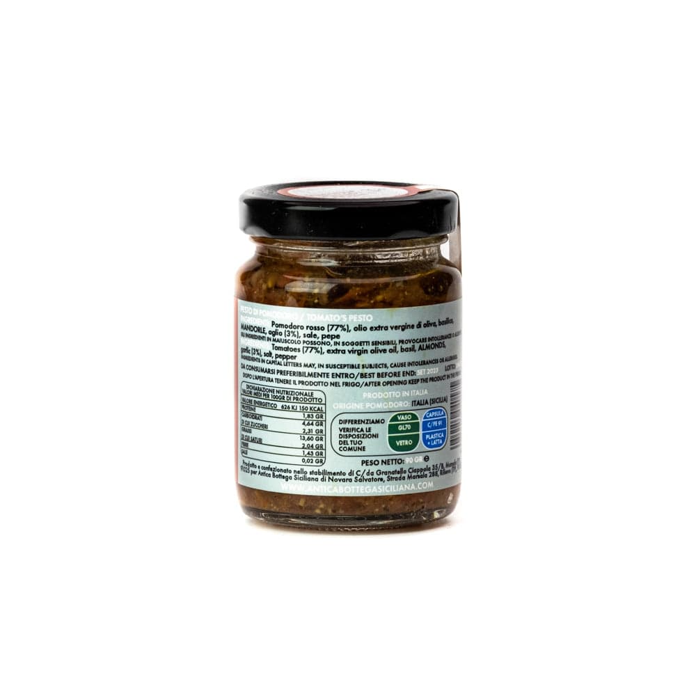 PESTO ALLA TRAPANESE 90 grammi in Pesto Antica Bottega Siciliana - Misiliscemi, commercioVirtuoso.it