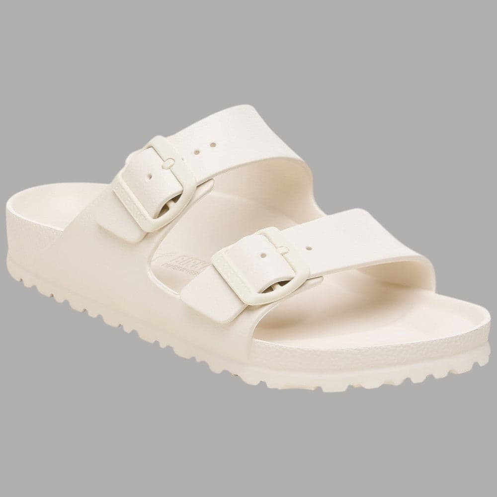 Birkenstock Ciabatte Arizona Eva Uomo Comfort Impermeabile Made in Germany – 41, Panna – bianco