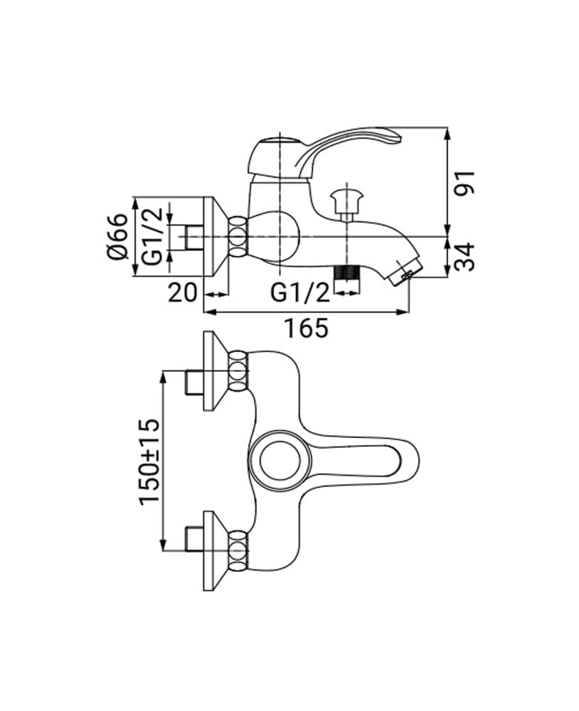 Miscelatore vasca completo bronzato vecchio ottone - 2