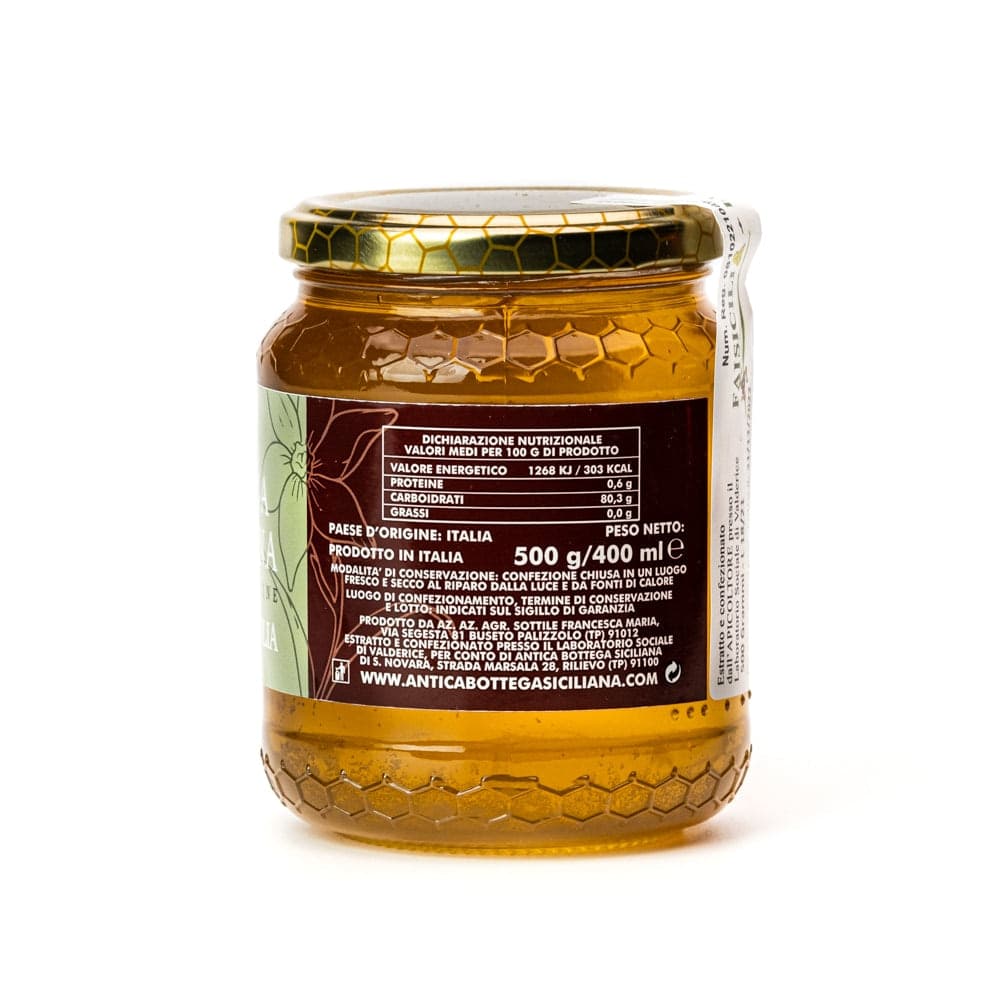 MIELE DI SULLA SICILIANO 500 GRAMMI in Confetture e conserve Antica Bottega Siciliana - Misiliscemi, commercioVirtuoso.it