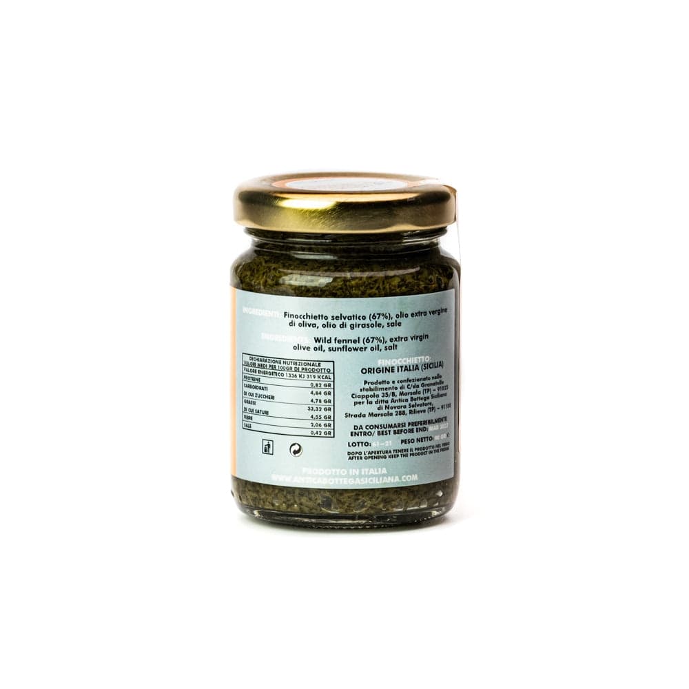 CREMA DI FINOCCHIETTO SELVATICO 90 GRAMMI in Finocchio Antica Bottega Siciliana - Misiliscemi, commercioVirtuoso.it