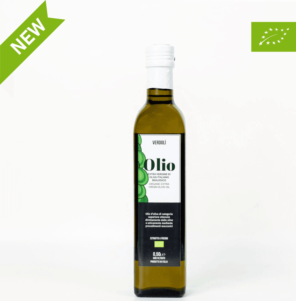 Olio Extra Vergine d'oliva Italiano Biologico Verdolì - 0,50 cl