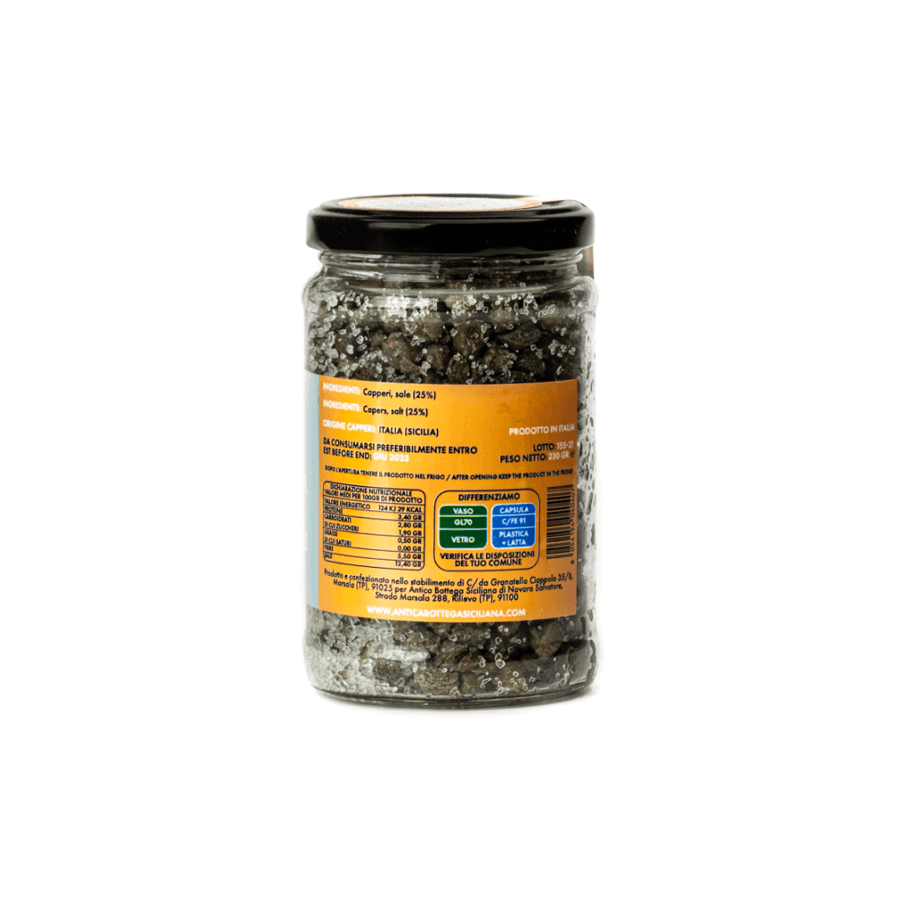 CAPPERI SICILIANI SOTTO SALE 230 GRAMMI - 2