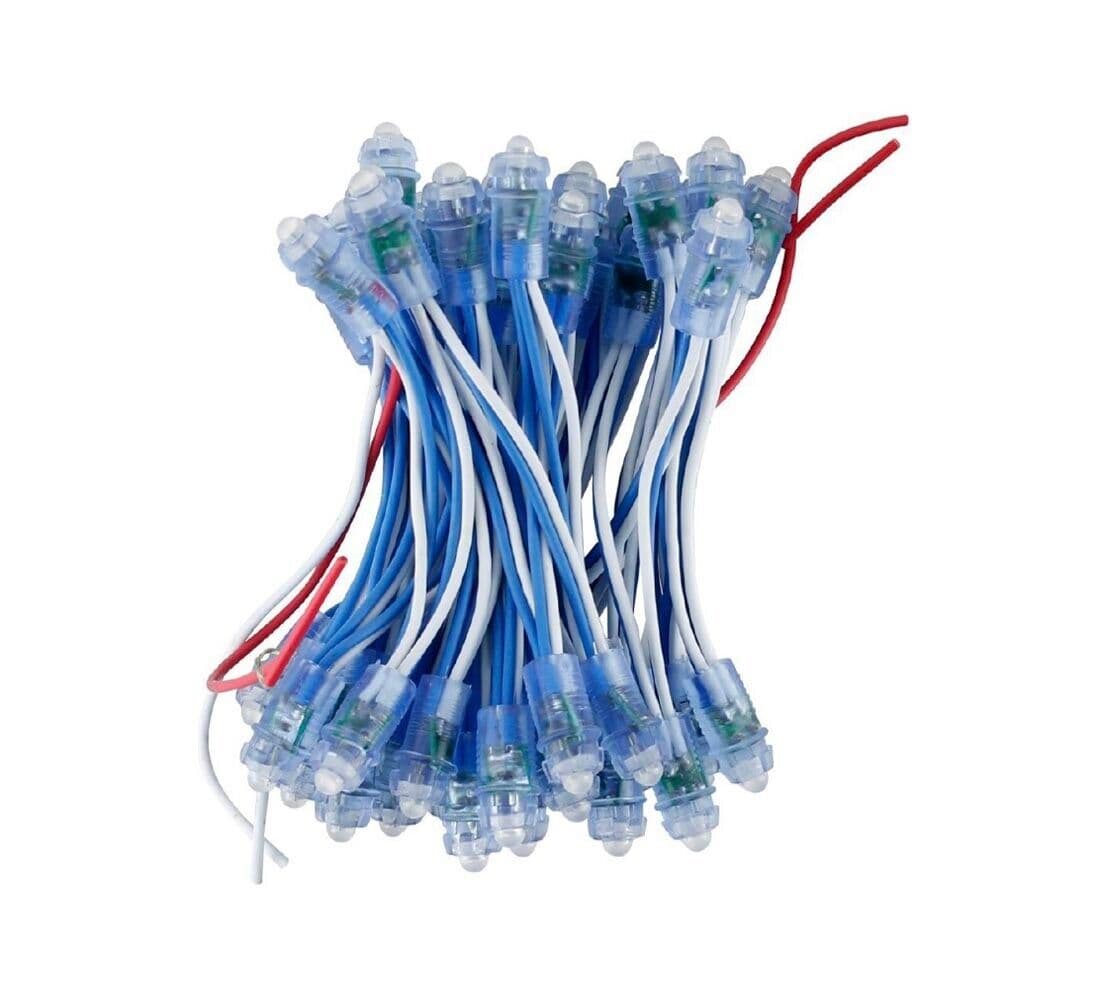 50 Led Luce Blu Punti Luminosi Effetto Cielo Stellato A Incasso Da Soffitto 12v - 4