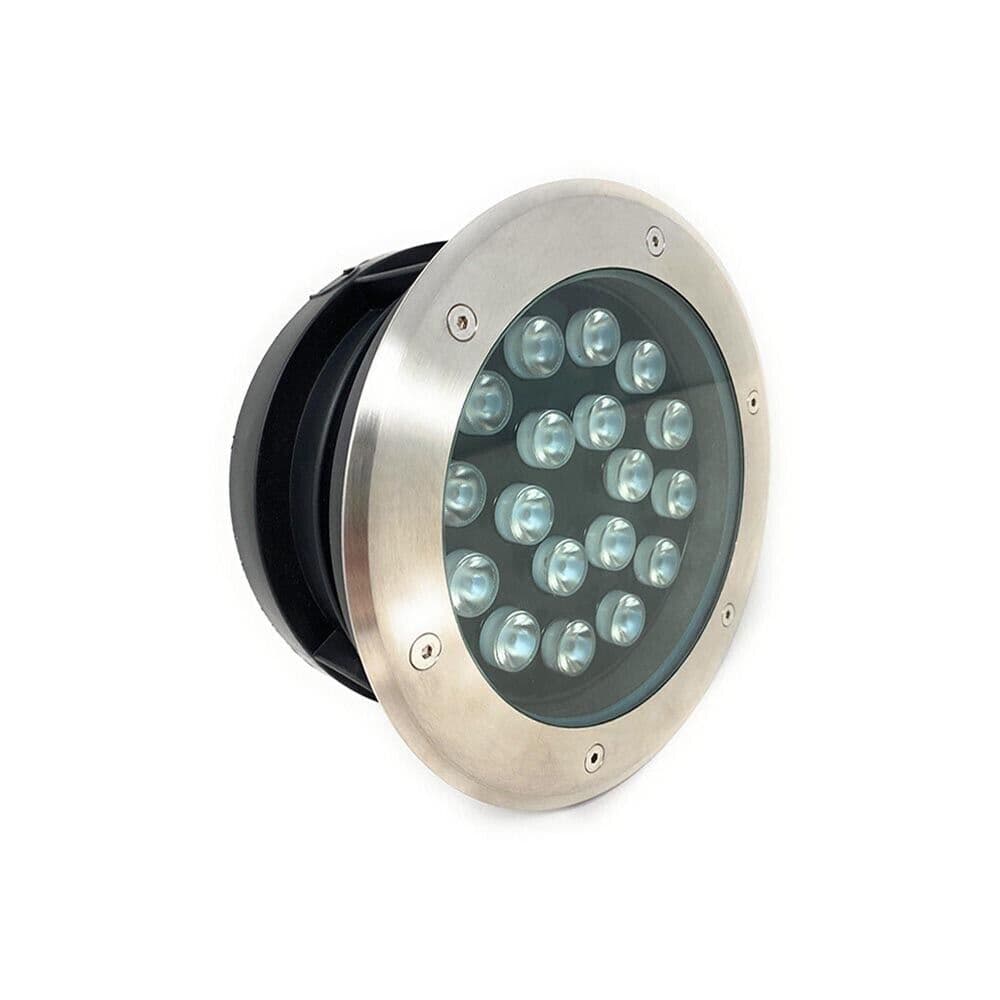 Faretto Carrabile Calpestabile Segnapassi Da Terra 18 W Led Luce Calda Ip67 - 5