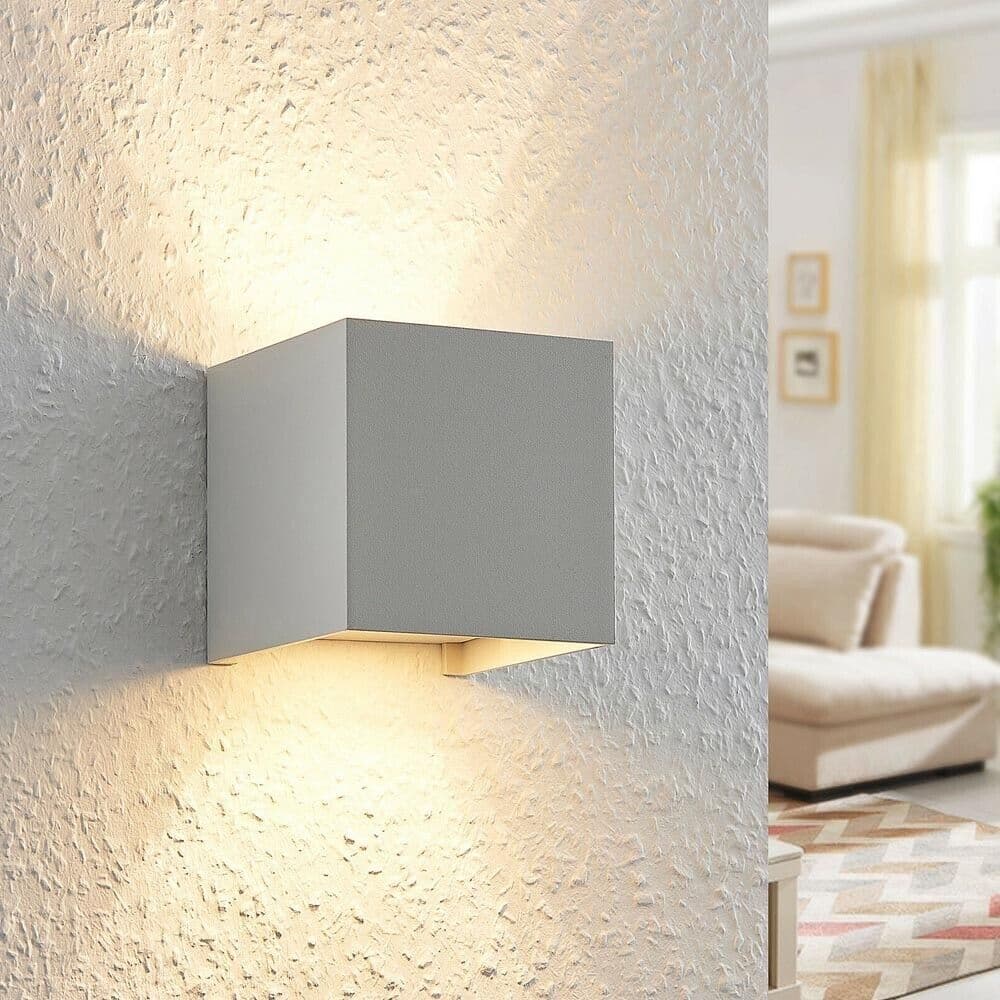 Applique A Parete Faretto 52 Led Luce Naturale 22 W Esterno Interno Ip65 Es66gn - 5