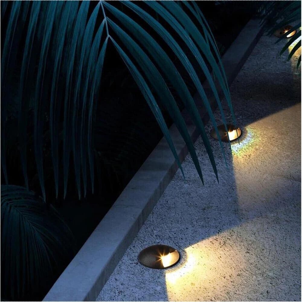 Faretto Calpestabile Led 1 W Fascio Luce Calda Segnapassi Carrabile Esterno Ip67 - 5