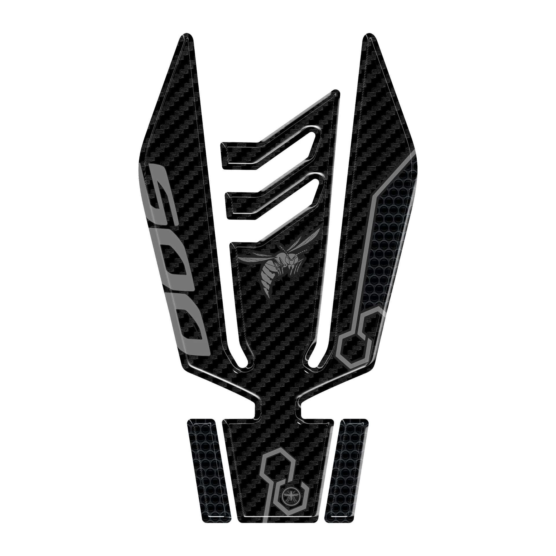 Paraserbatoio moto Adesivo Protezione 3D compatibile con Honda Hornet 500 2024 - 9