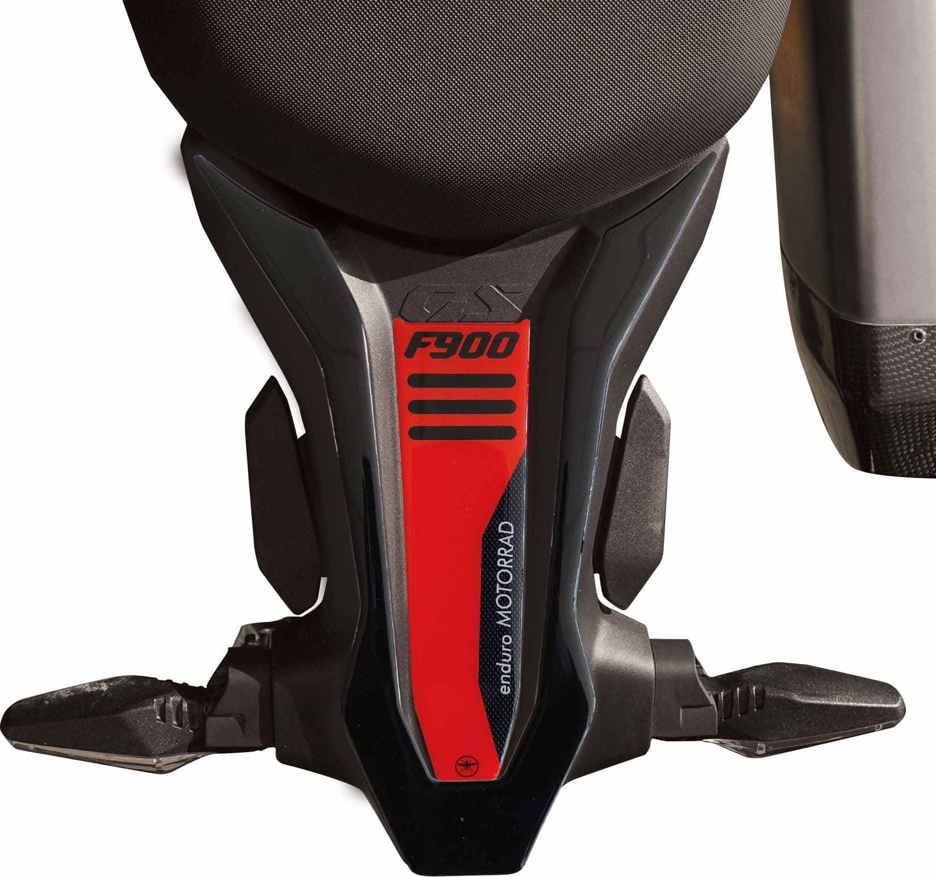 Adesivo resina gel 3D Protezione Codino moto compatibile con BMW F900 GS 2024 – Nero – Labelbike – rosso