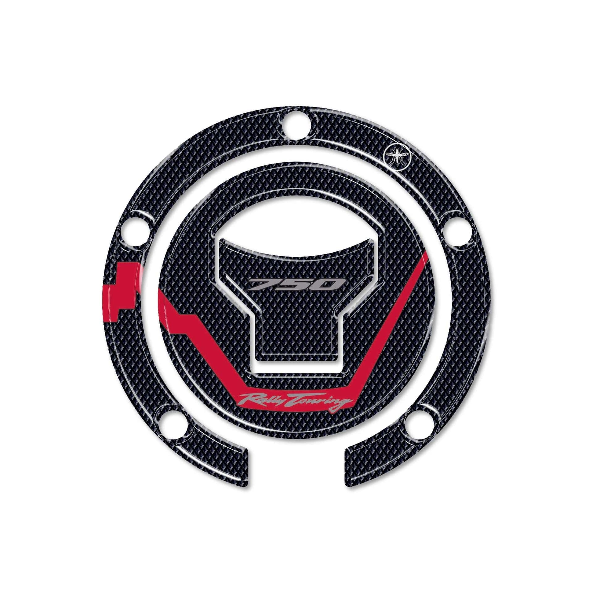 Adesivo 3D protezione tappo serbatoio moto compatibile con Honda Transalp 2023 - 11