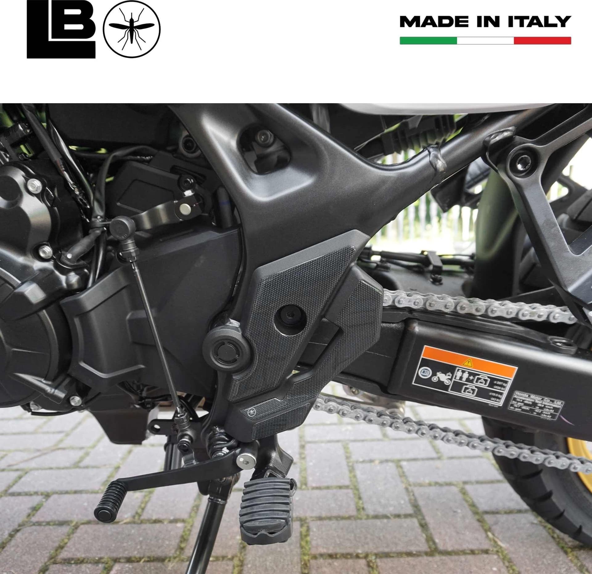 Adesivi 3D Protezioni Battitacco moto compatibili con Honda Transalp XL750 2023 - 5