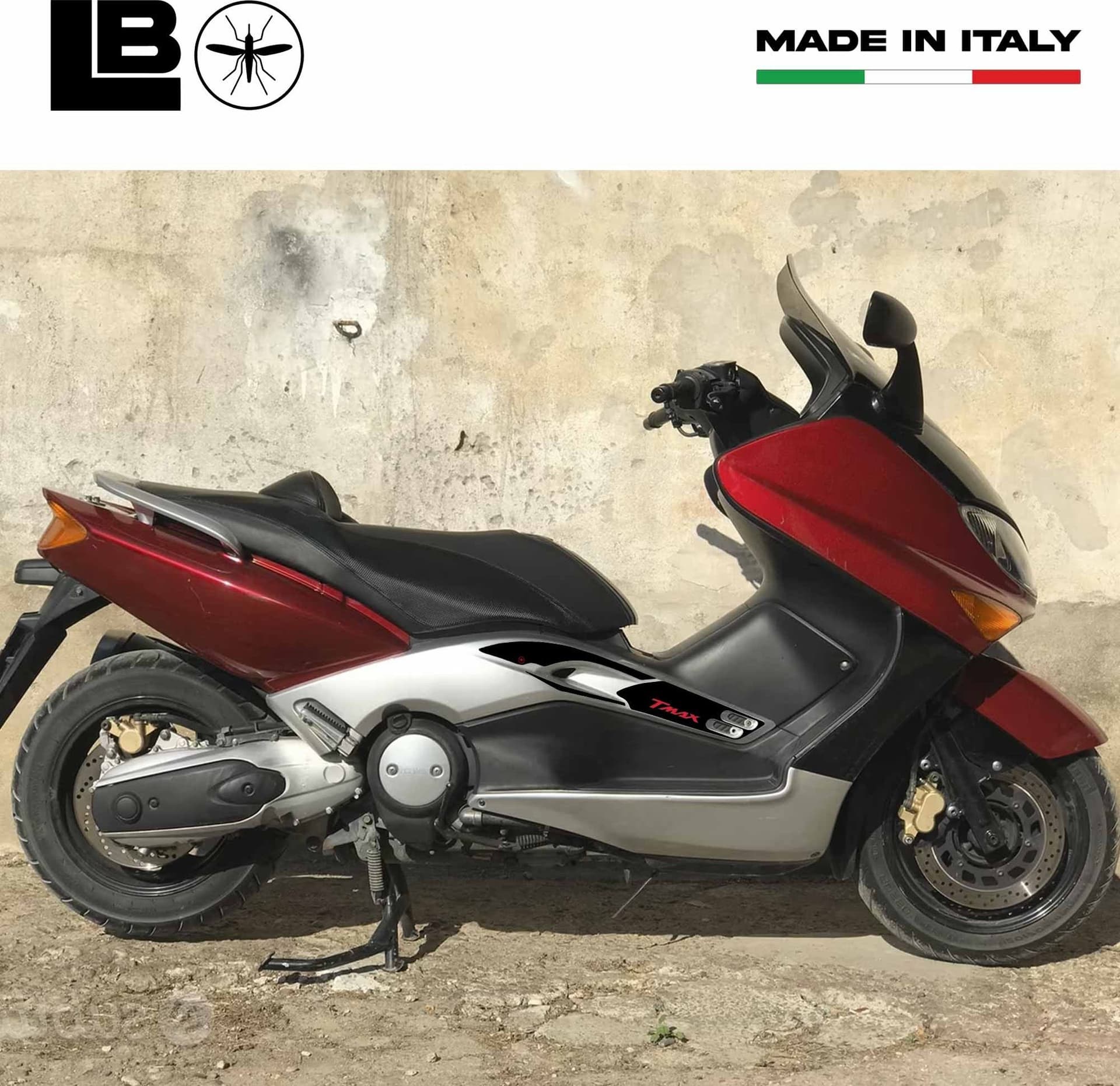 KIT ADESIVI Boomerang in RESINA 3D TMAX CARBONIO per YAMAHA T max 500 2001-2007 - 12