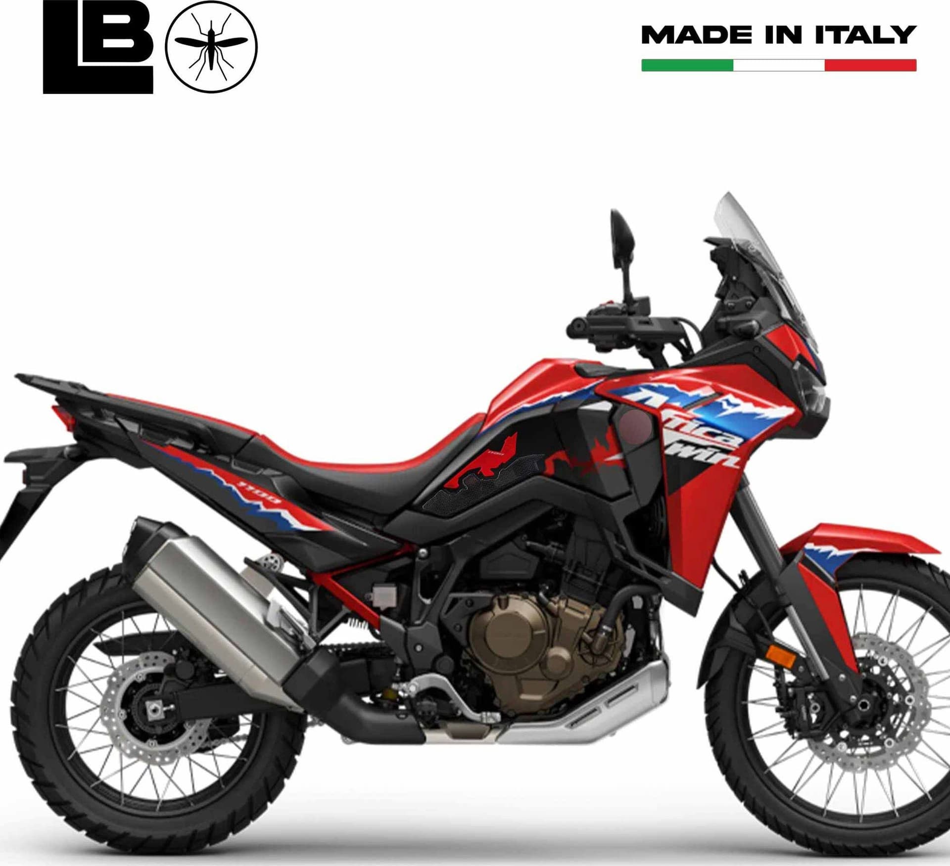 Adesivi 3D protezioni laterali serbatoio compatibili con Honda Africa Twin 2024 - 15