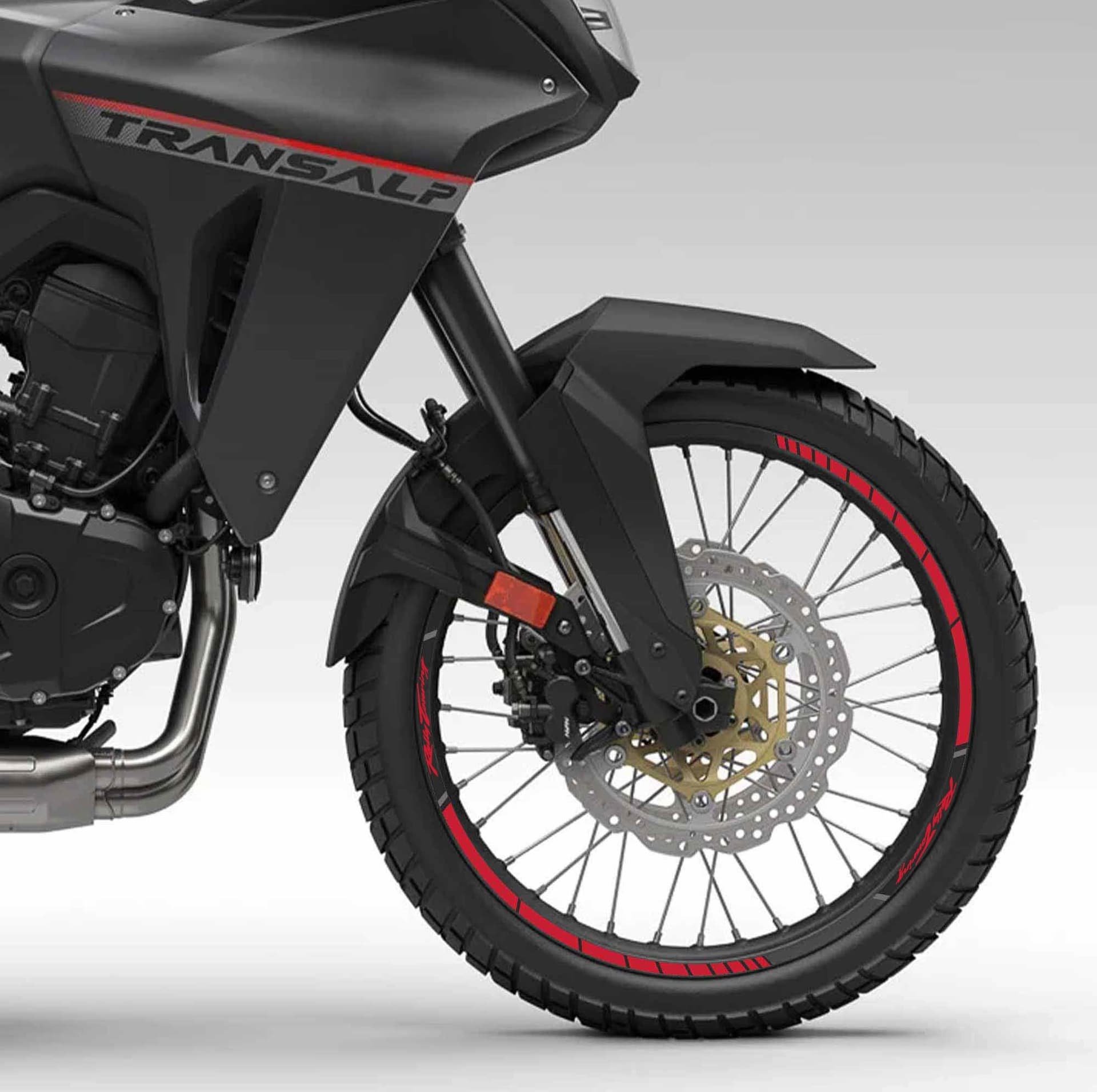 Kit strisce adesive cerchi ruote moto compatibili con Honda Transalp XL750 2023 - 10