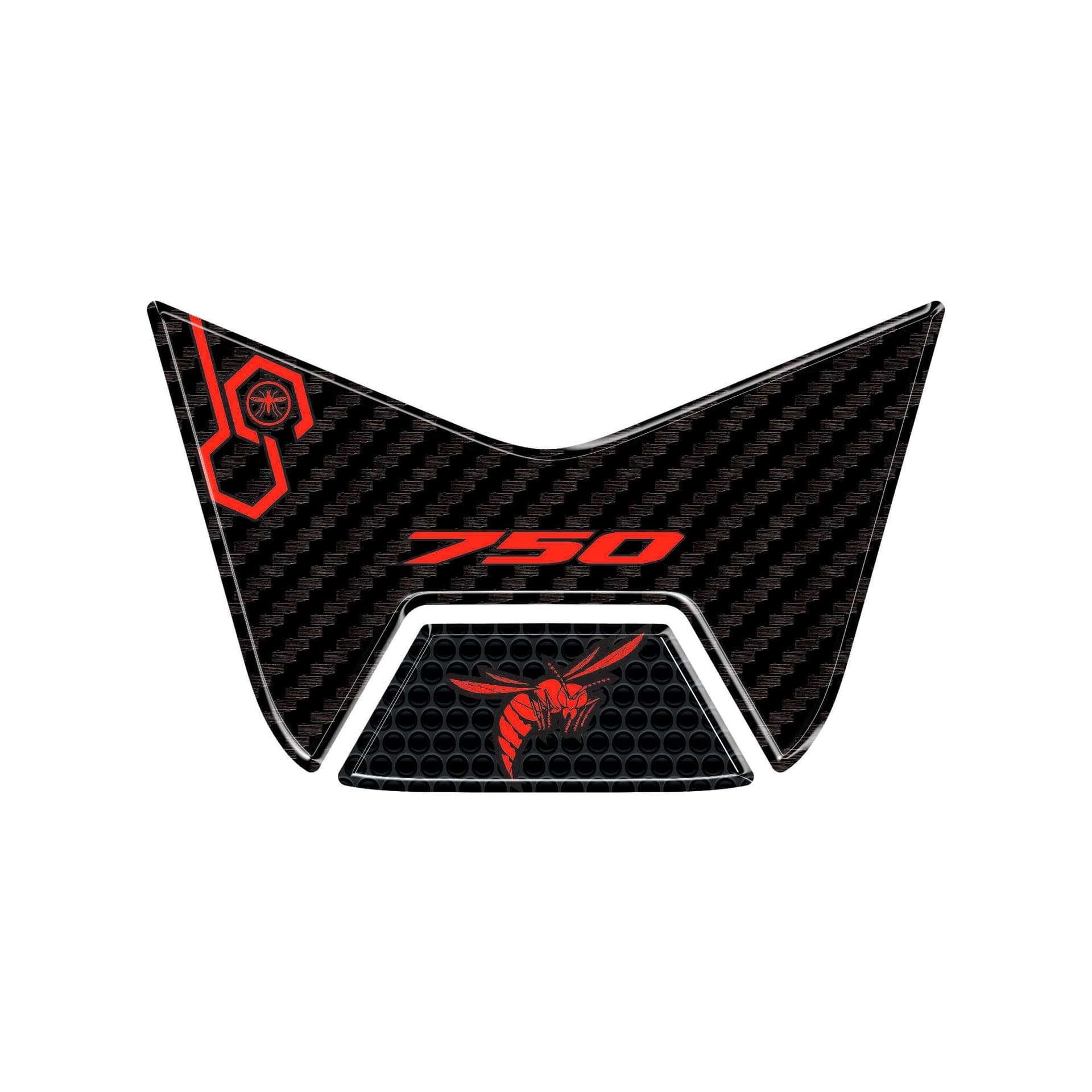 Adesivo resinato 3D Protezione codino moto compatibile con Honda Hornet 2023-2024 - 11
