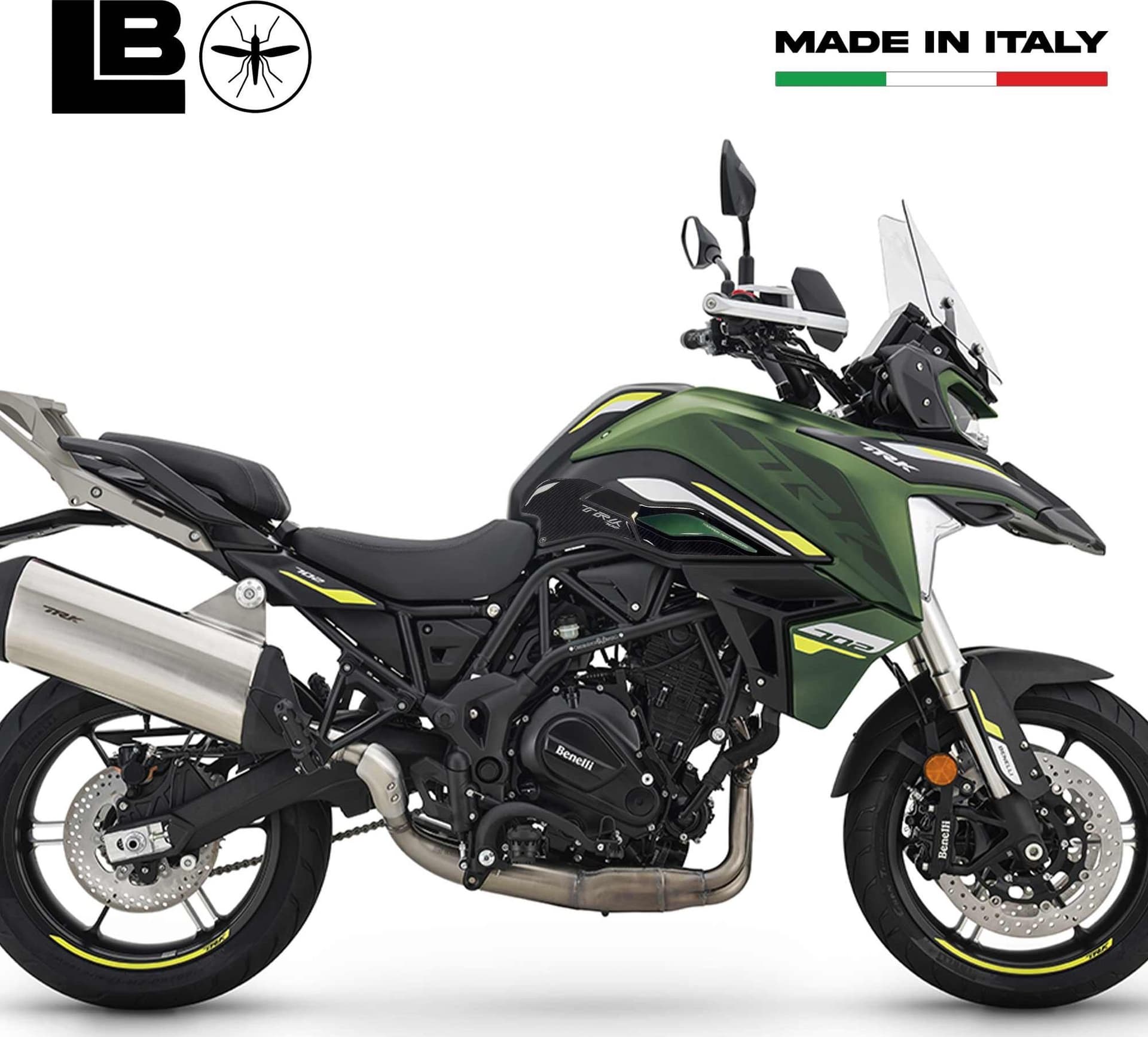 Protezioni Laterali Serbatoio Adesivi 3D compatibili con Benelli TRK 702 - 11