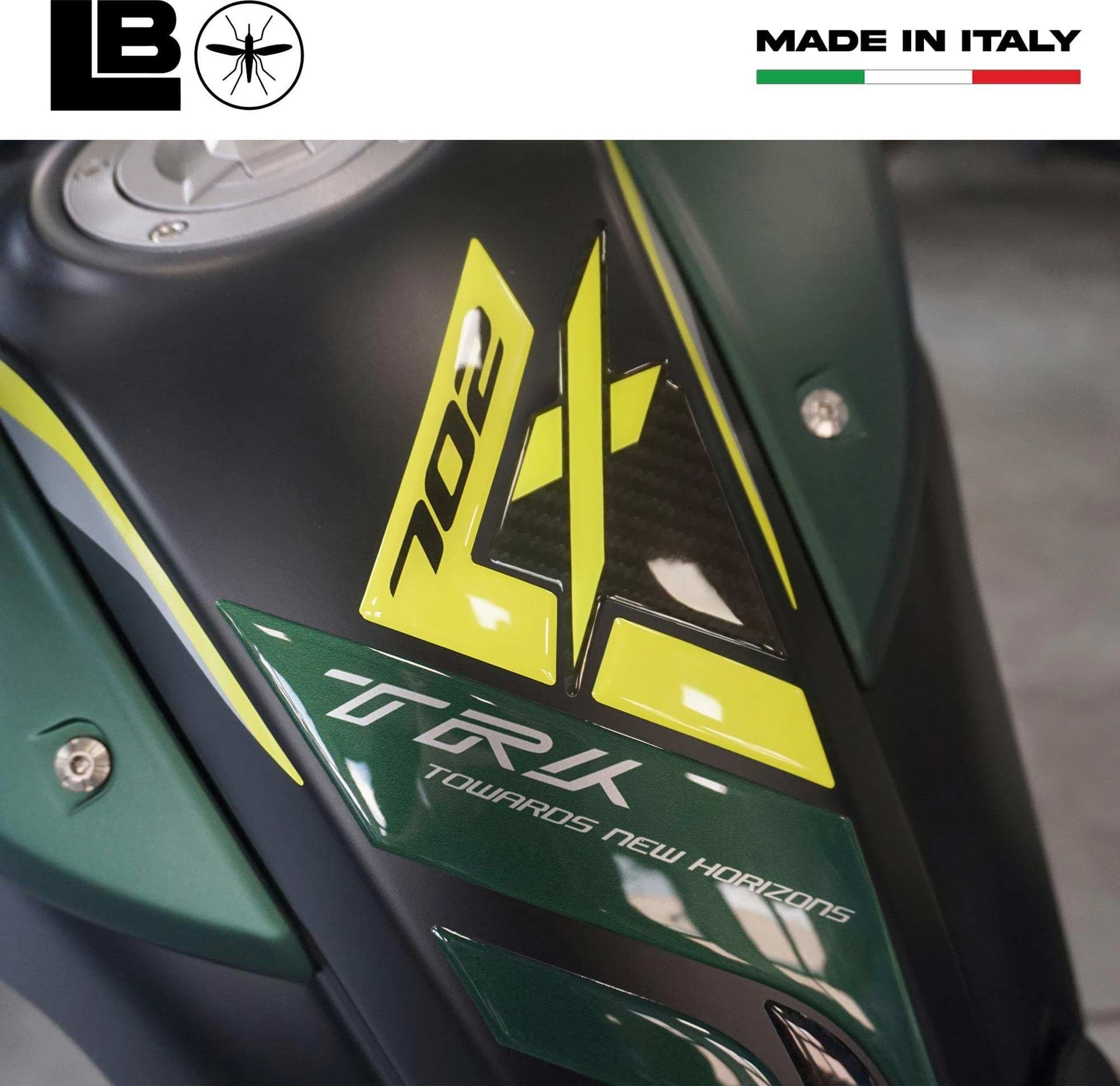 Paraserbatoio Adesivo Protezione Serbatoio compatibile con Benelli TRK 702x - 13