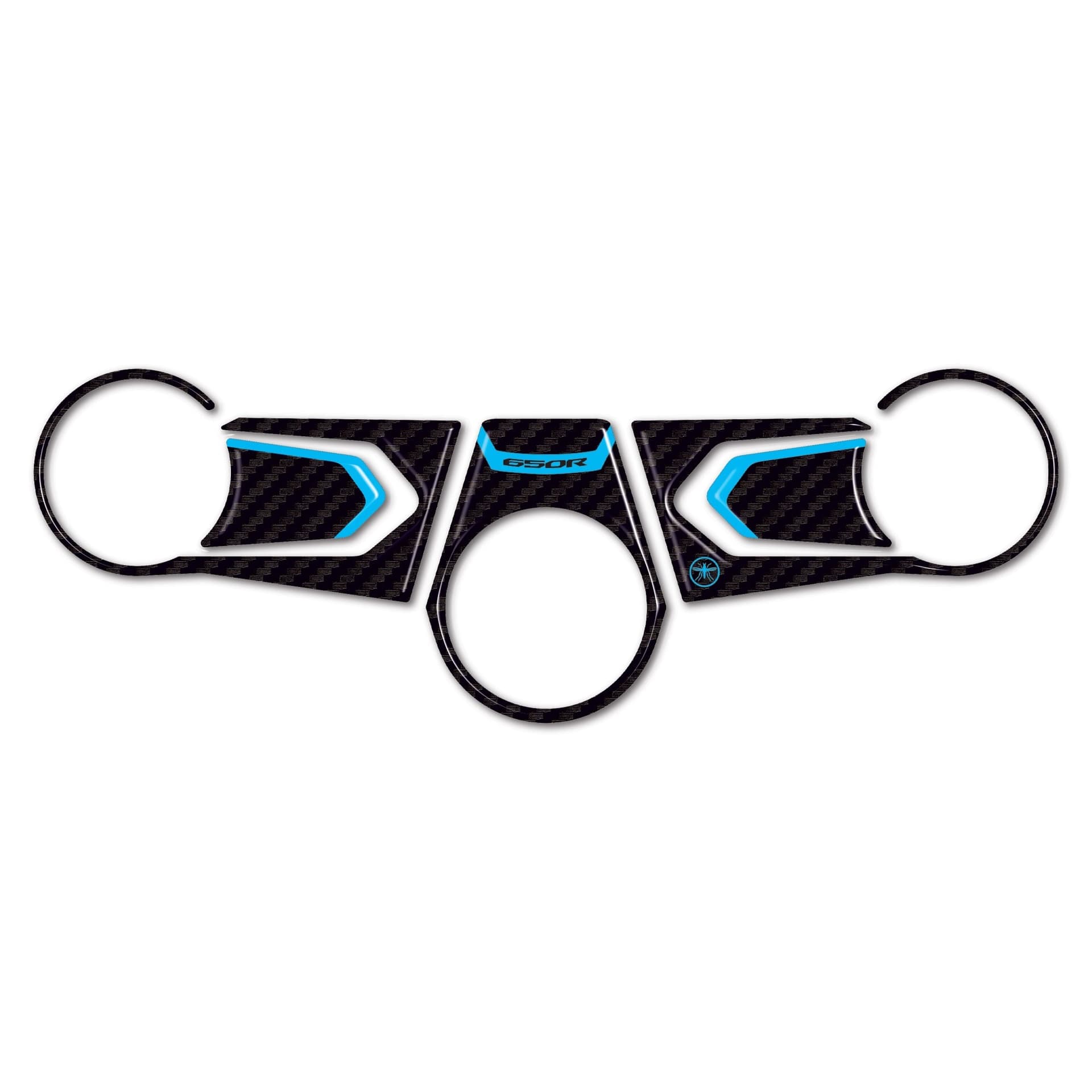 Adesivo Protezione piastra forcella sterzo moto compatibile con Honda Cbr 650 r - 4