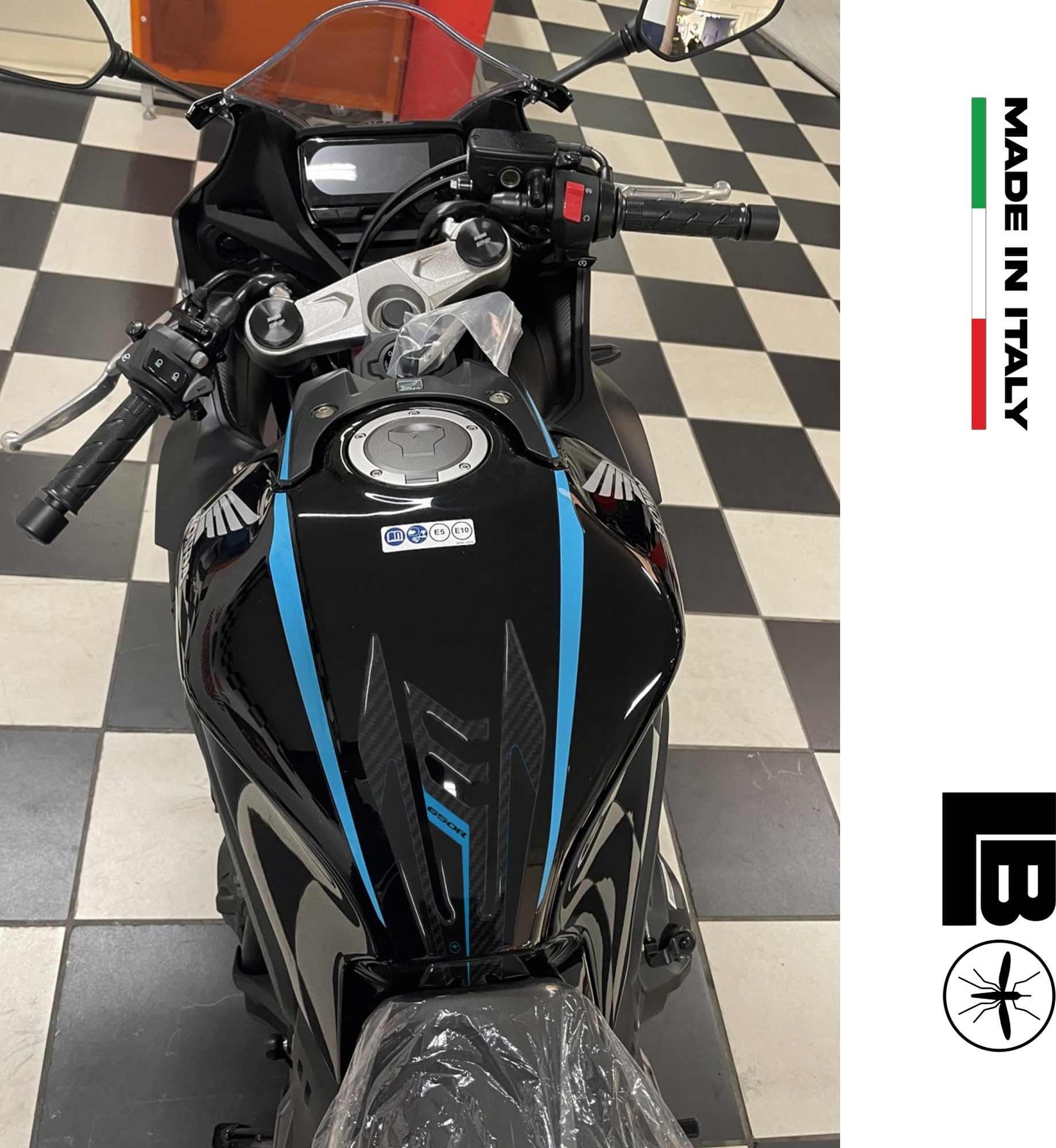 Adesivo Gel 3D Protezione Paraserbatoio moto compatibile con Honda CBR 650 R - 6