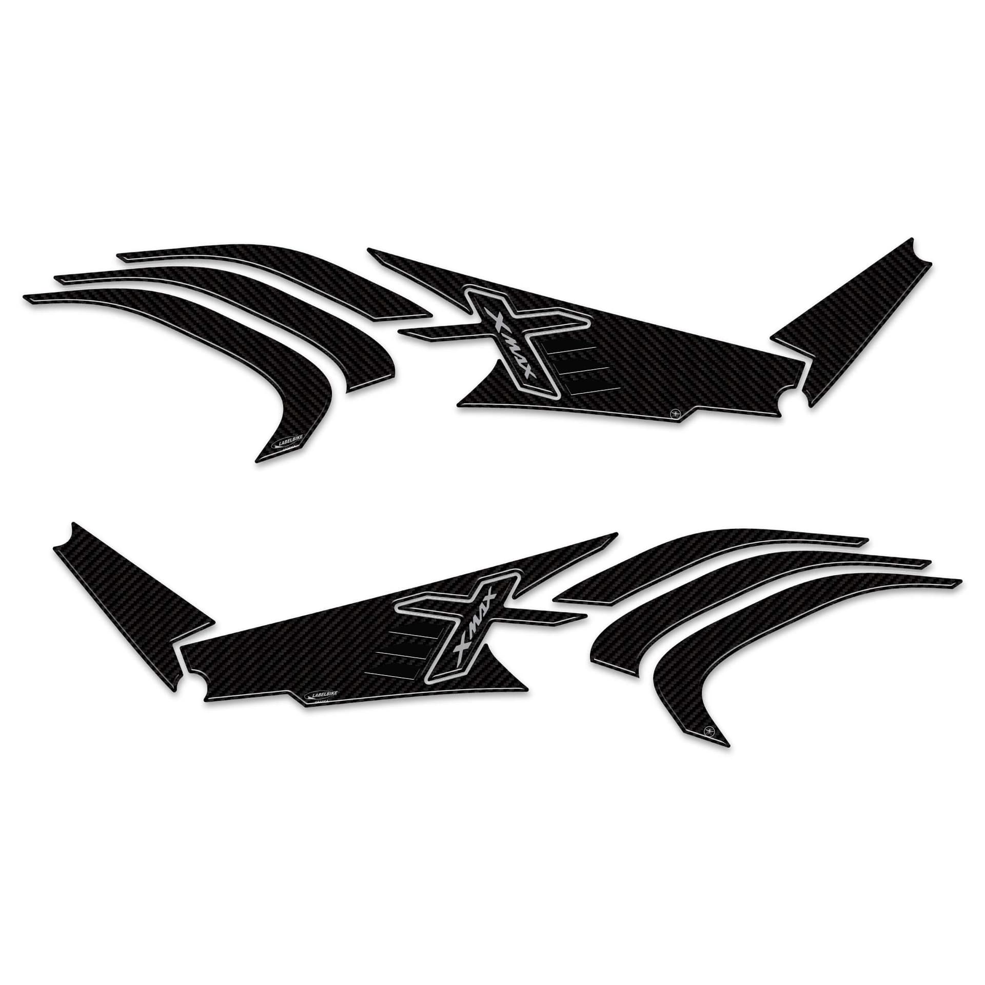 Adesivi-3D-protezioni-laterali-scooter-compatibili-con-Yamaha-Xmax-125-300-2023