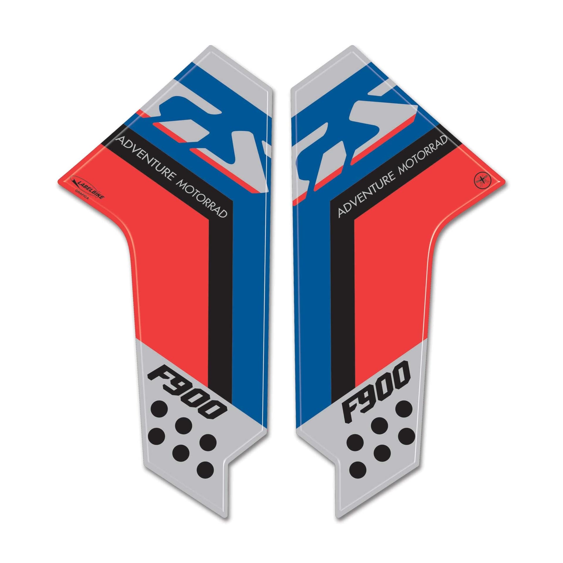 Adesivi 3D Parasteli Parafango moto compatibili con BMW F 900 GS Adventure 2024 - 12