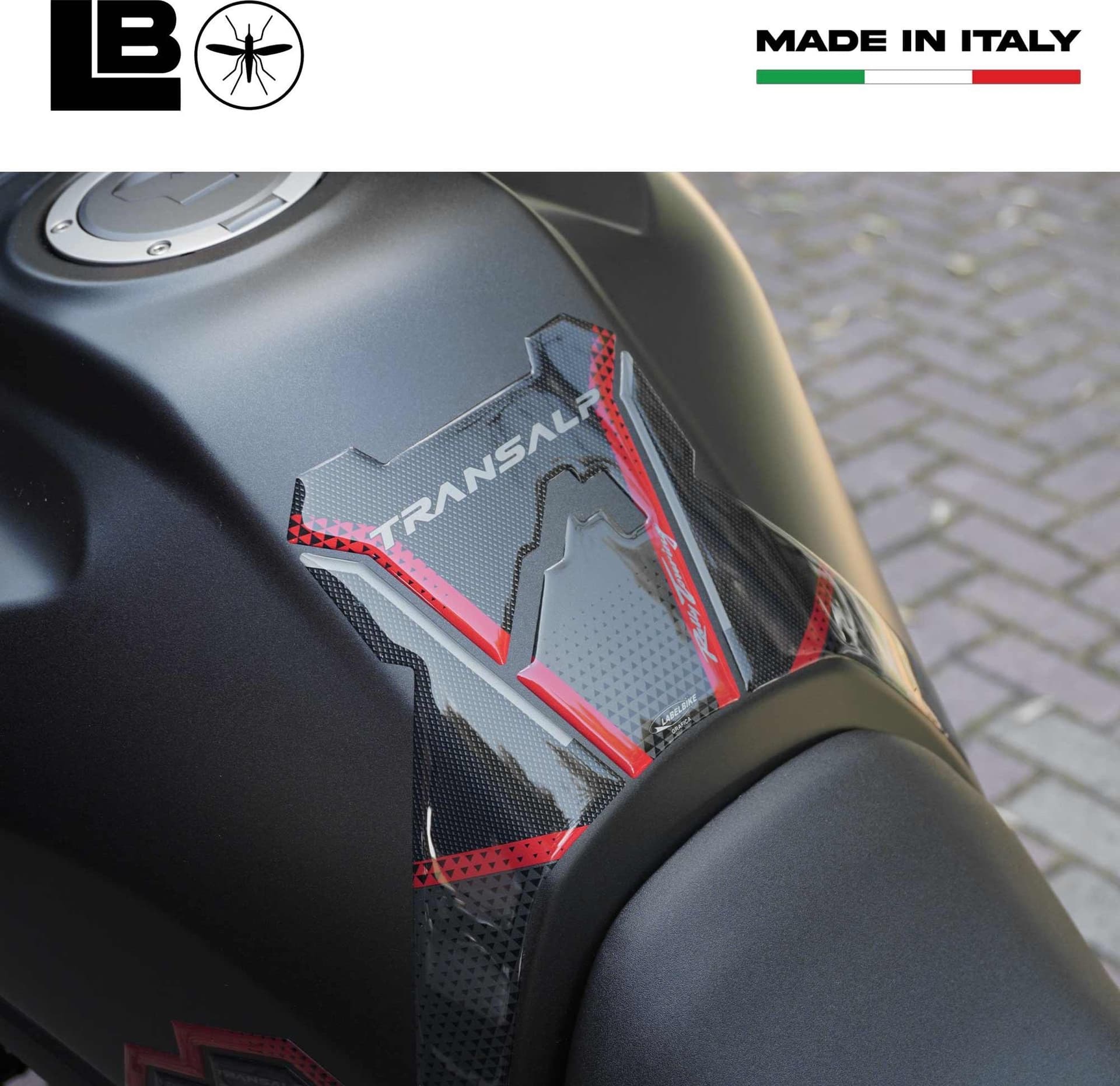Paraserbatoio Adesivo protezione serbatoio compatibile con Honda Transalp 2023 - 11