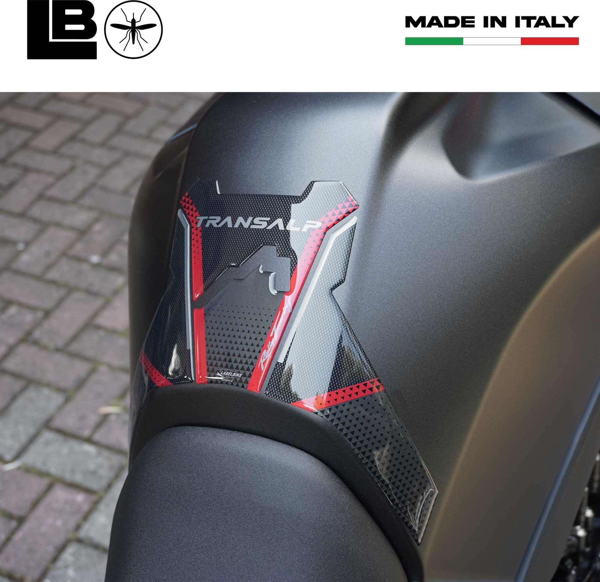 Paraserbatoio Adesivo protezione serbatoio compatibile con Honda Transalp 2023 - 12