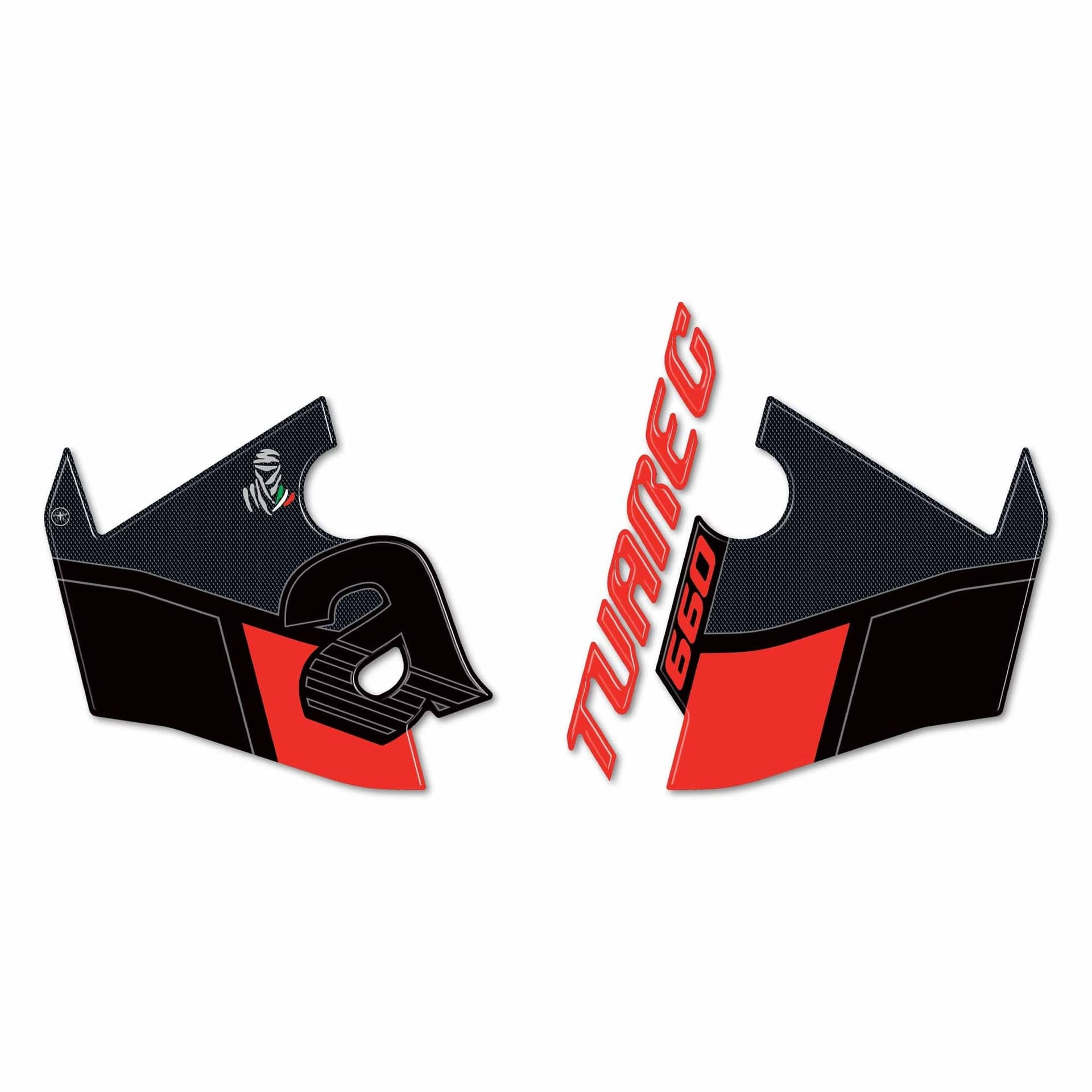 Adesivi 3D Protezione Cupolino compatibili con Aprilia Tuareg 660 2023-2025 - 2