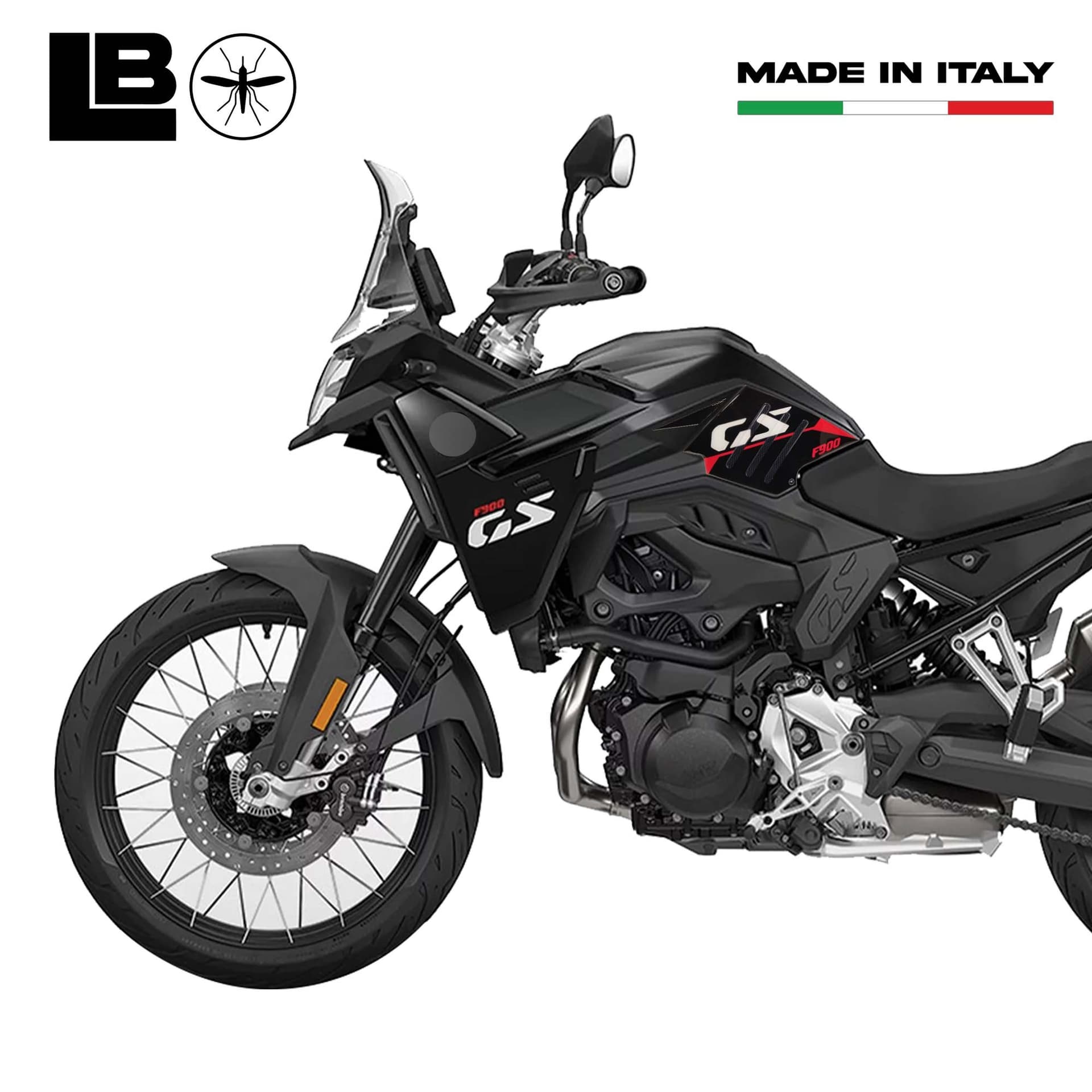 Adesivi 3D Protezioni Laterali Serbatoio moto compatibile con BMW F900 GS 2024 - 26