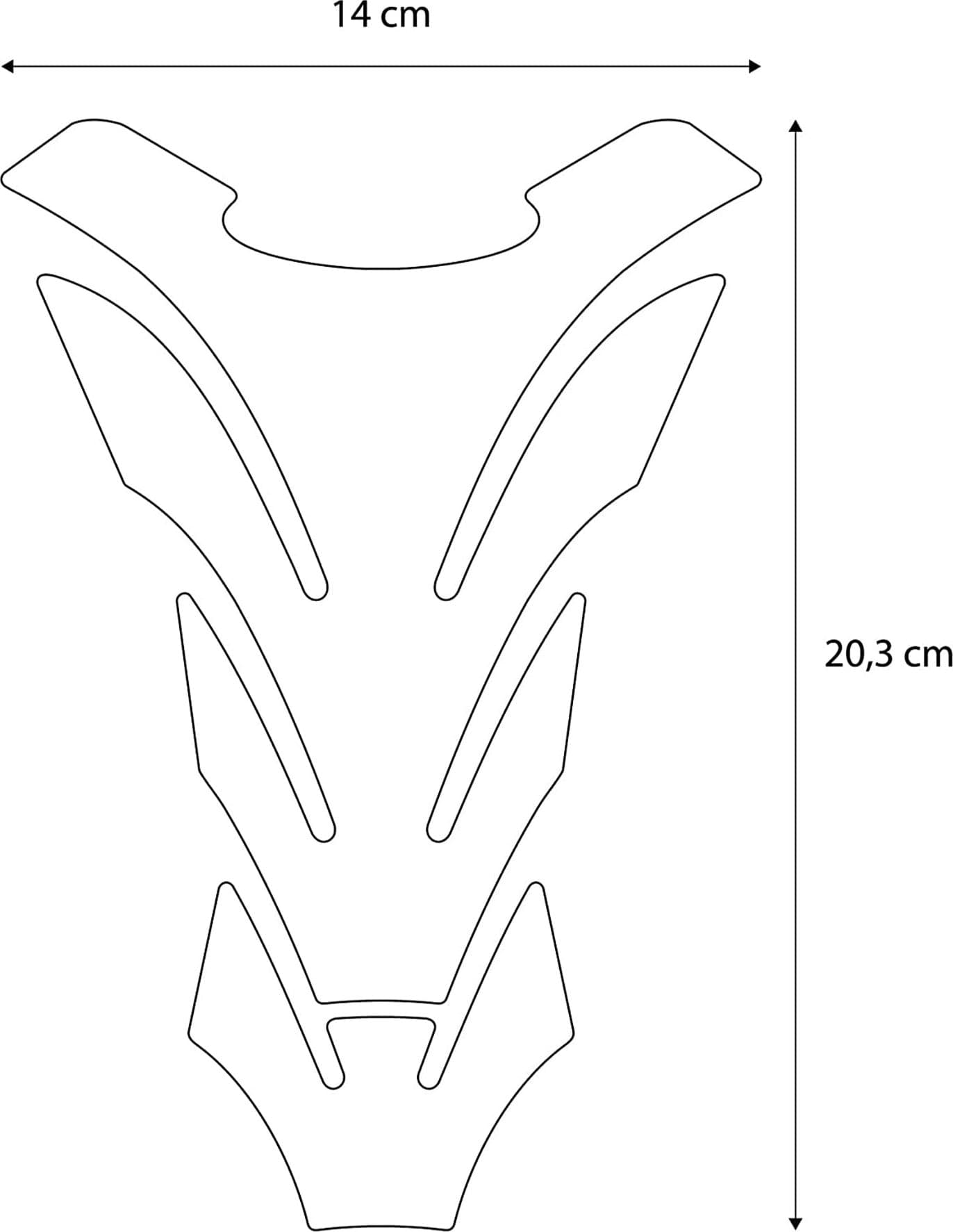 Paraserbatoio Licenza Ufficiale Honda adesivo resina 3D carbonio logo bianco - 5