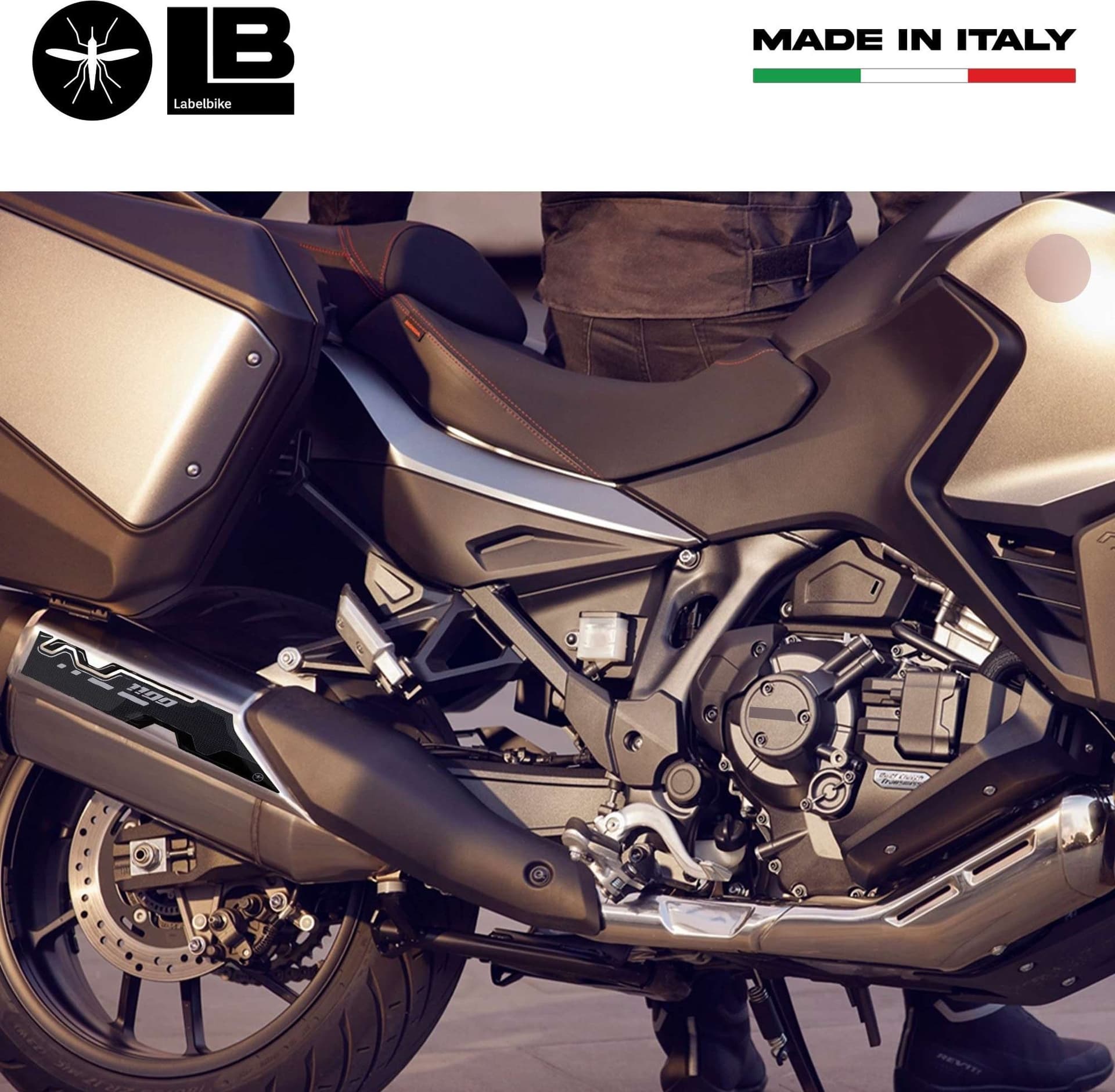 Adesivo in resina 3D Protezione Marmitta compatibile con Honda Nt1100 2022-2025 - 3