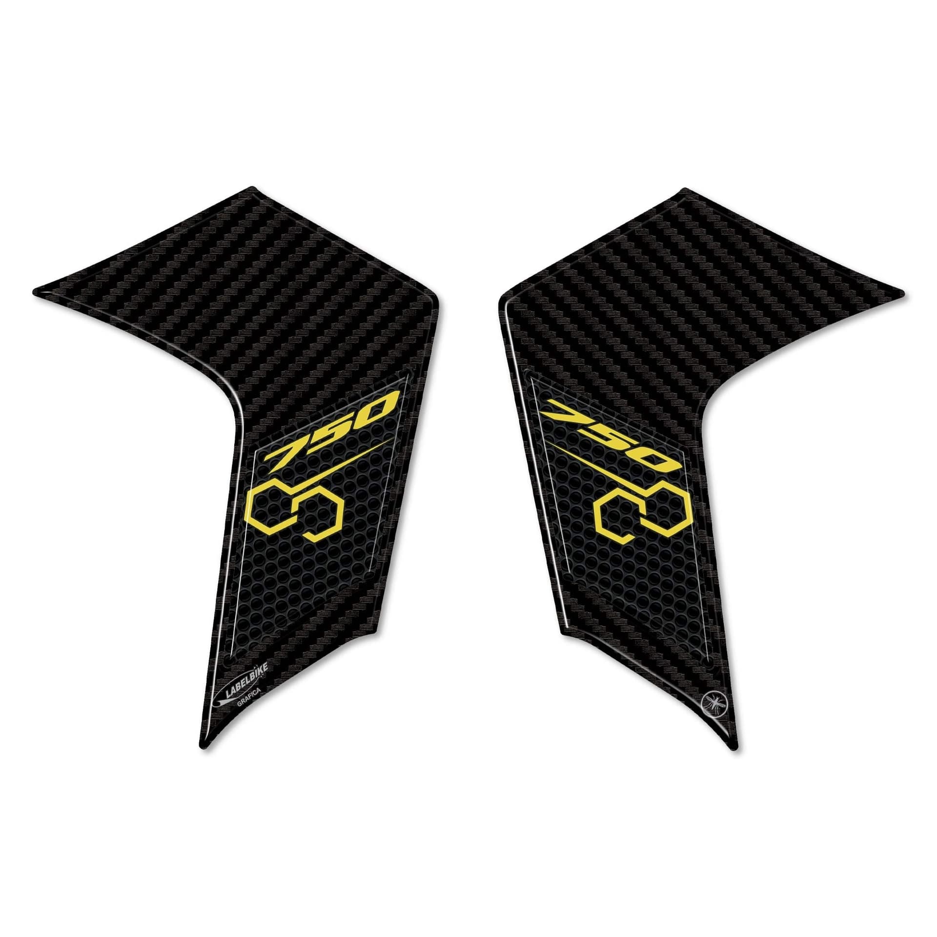 Adesivi 3D Protezioni parasteli parafango moto compatibili con Honda Hornet 2023-2024 - 2