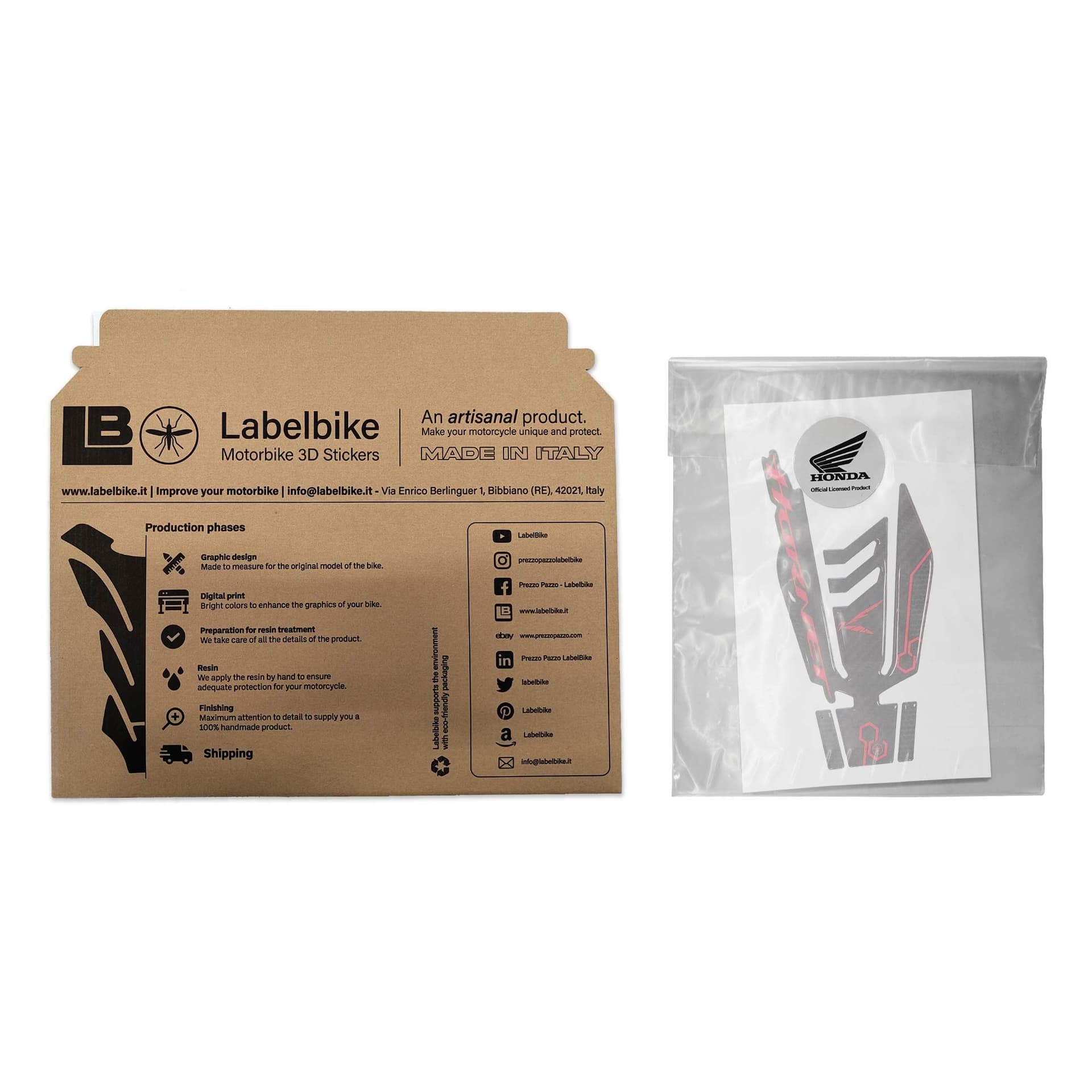 Adesivo Protezione Gel 3D Paraserbatoio moto compatibile con Honda Hornet 2023-2024 - 12