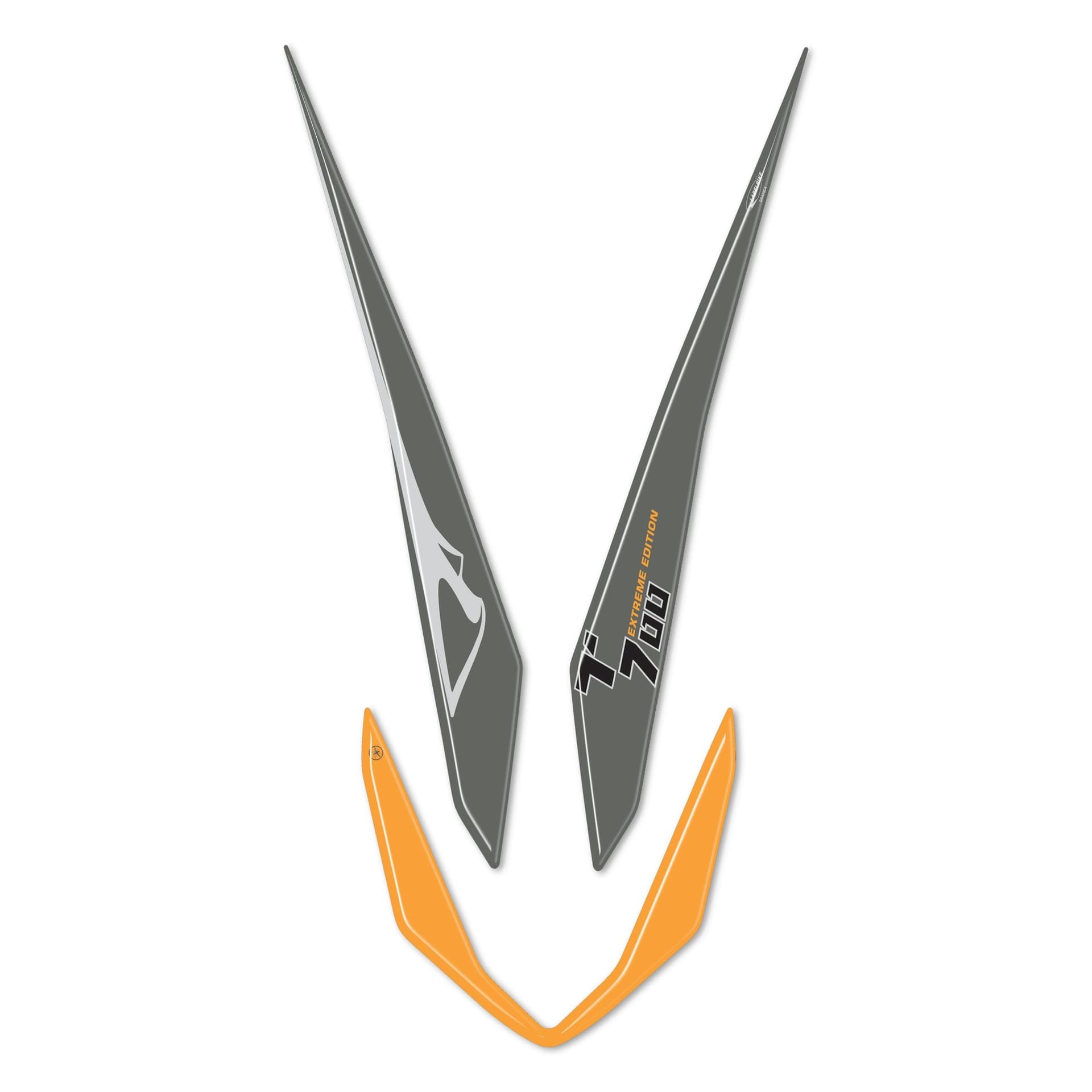 Adesivo parafango 3D compatibile con Yamaha Tenere 700 2023 - 4