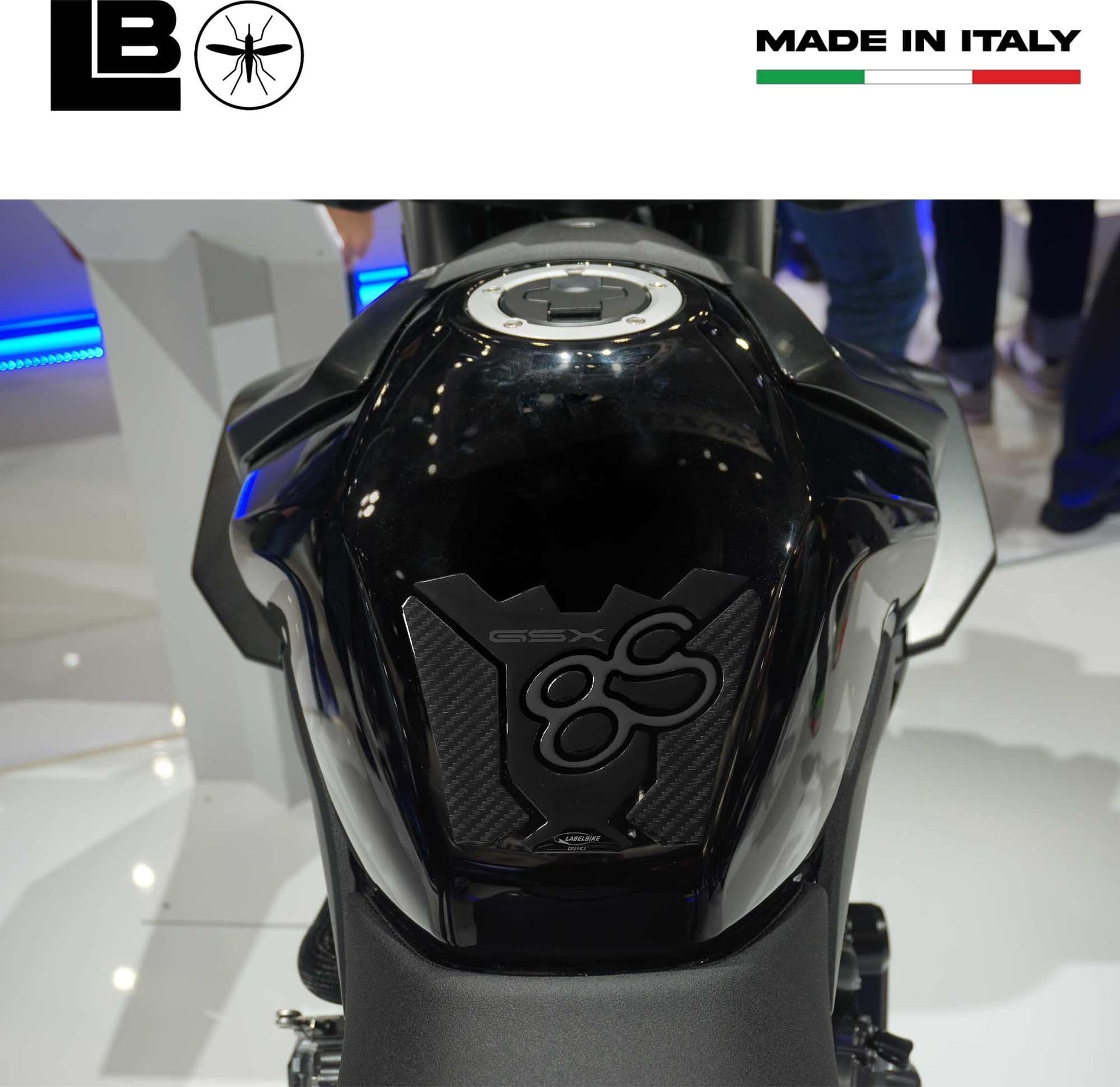 Adesivo Gel 3D Protezione Paraserbatoio moto compatibile con Suzuki GSX-8S - 8