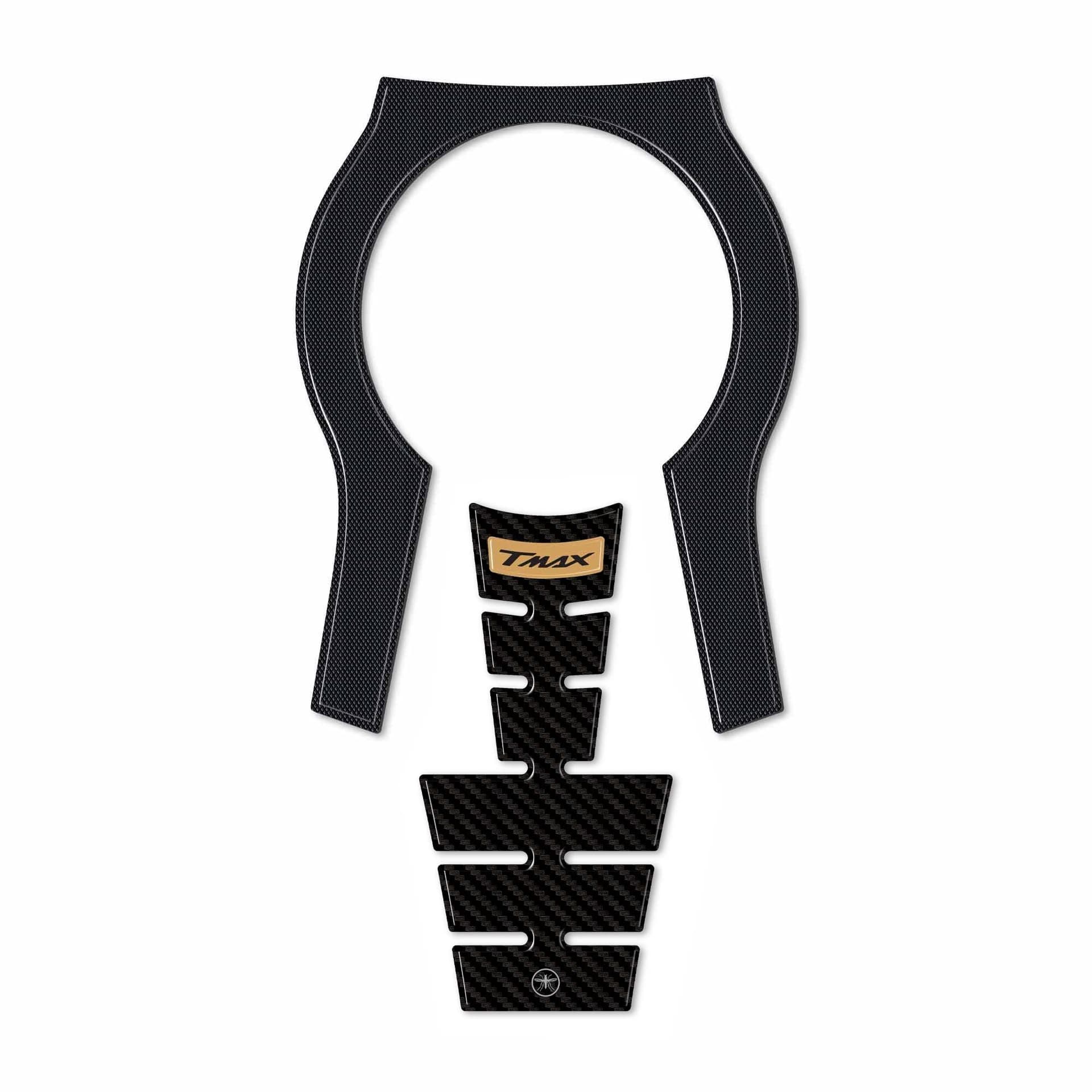 Adesivo resinato 3D Protezione Borchia Tunnel compatibile con Yamaha Tmax 2022-5 - 21