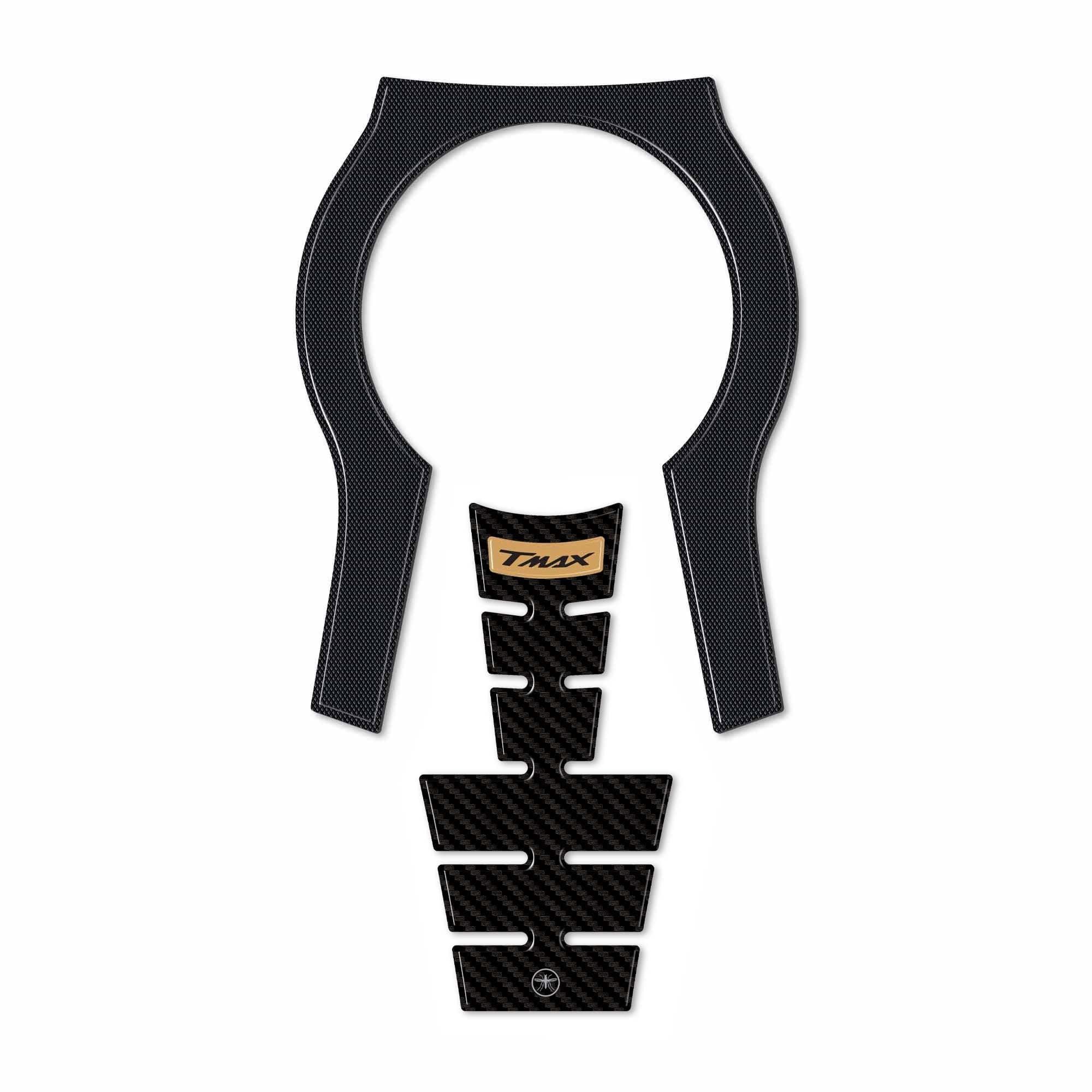 Adesivo resinato 3D Protezione Borchia Tunnel compatibile con Yamaha Tmax 2022-5 - 21