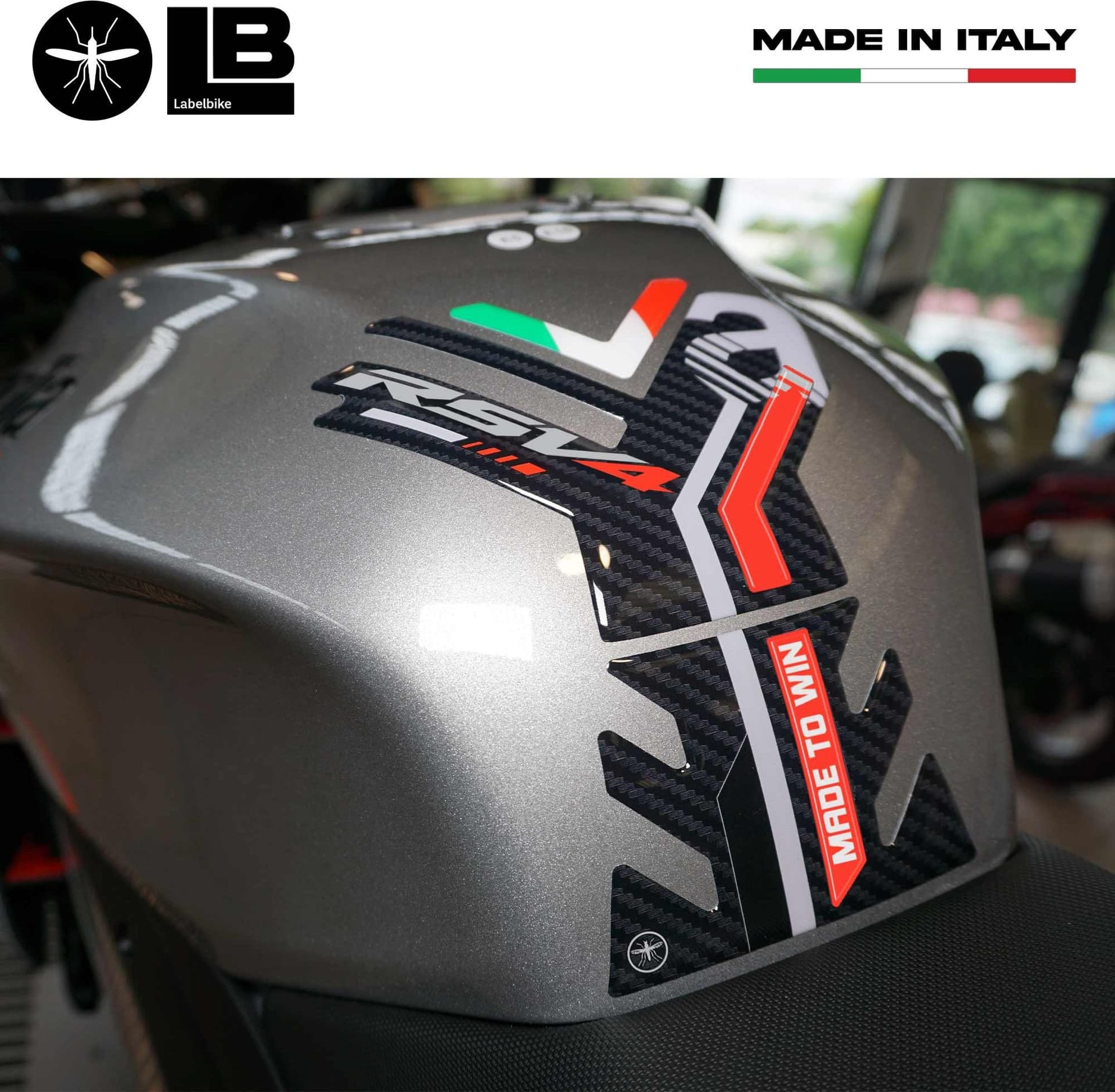 Adesivo Gel 3D Protezione serbatoio compatibile con Aprilia RSV4 1100 2021-2023 - 6