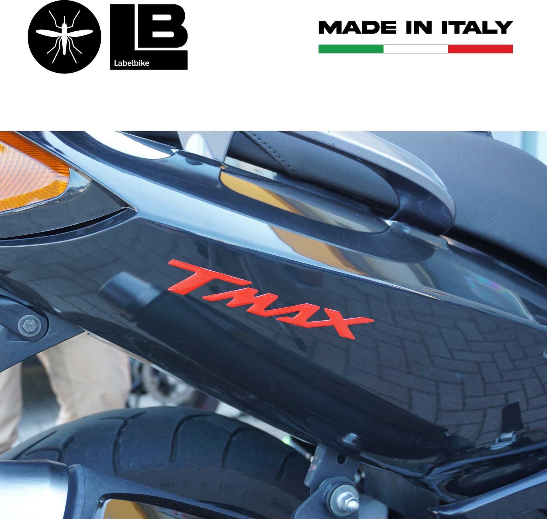 adesivi resina 3D Scritte tmax scooter compatibili con Yamaha T-Max 500-530-560 - 10