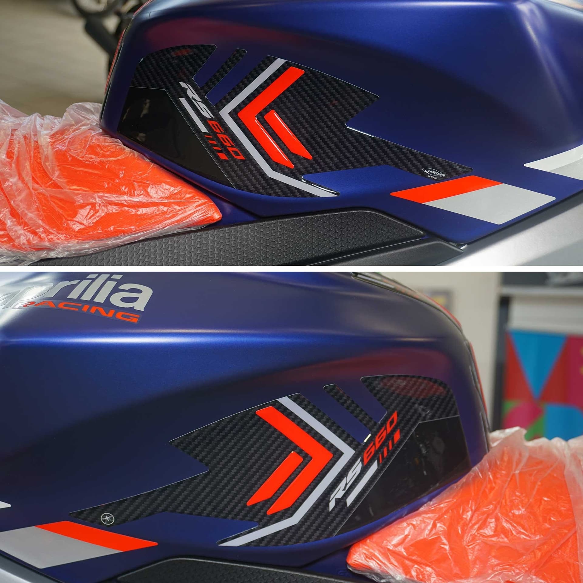 Kit completo Adesivi 3D compatibili con Aprilia RS 660 rosso 2020-2025 - 3
