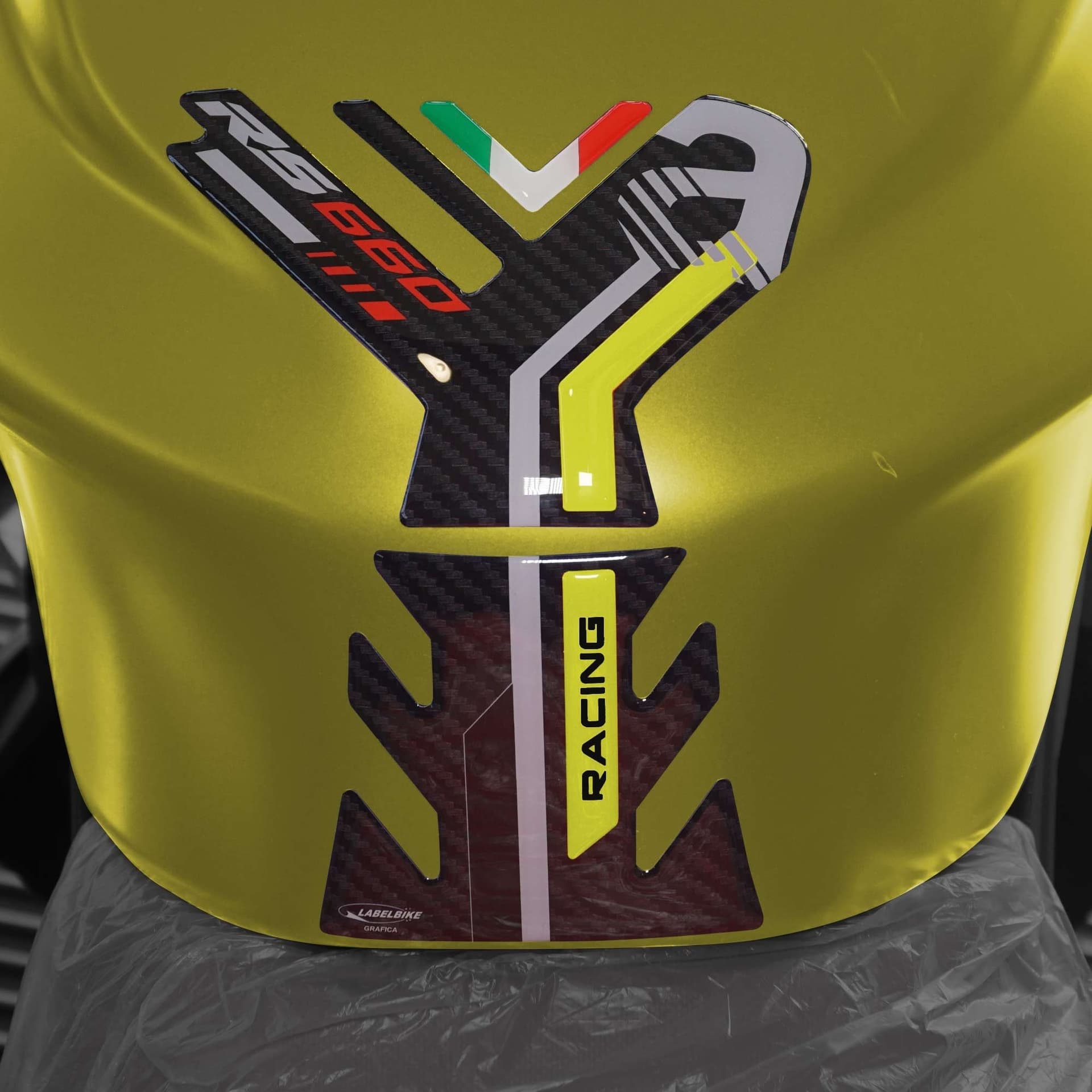 Kit completo Adesivi 3D compatibili con Aprilia RS 660 giallo 2020-25 - 4
