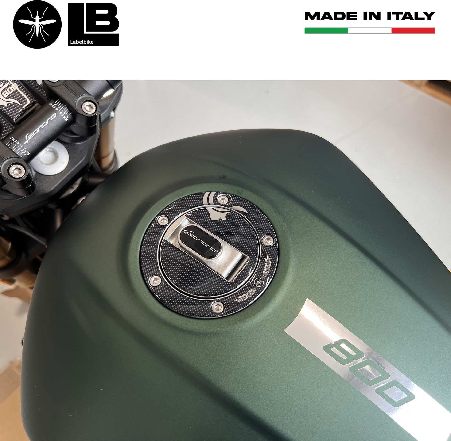 Adesivo 3D Protezione Tappo Serbatoio compatibile con Benelli Leoncino 800 - 4